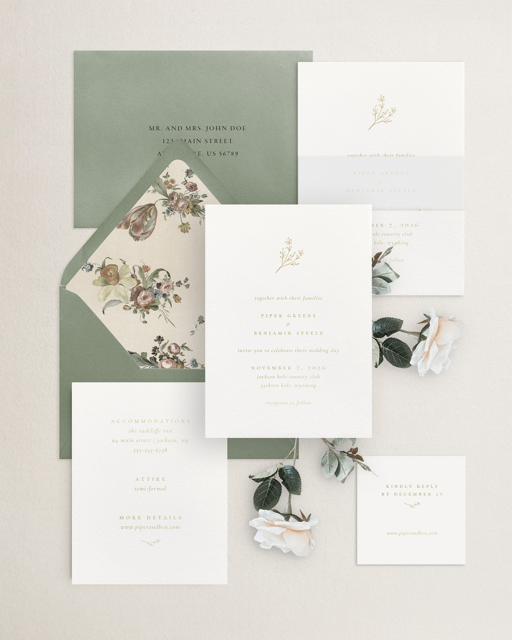 Piper Letterpress Champagne Foil Wedding Invitations.jpg