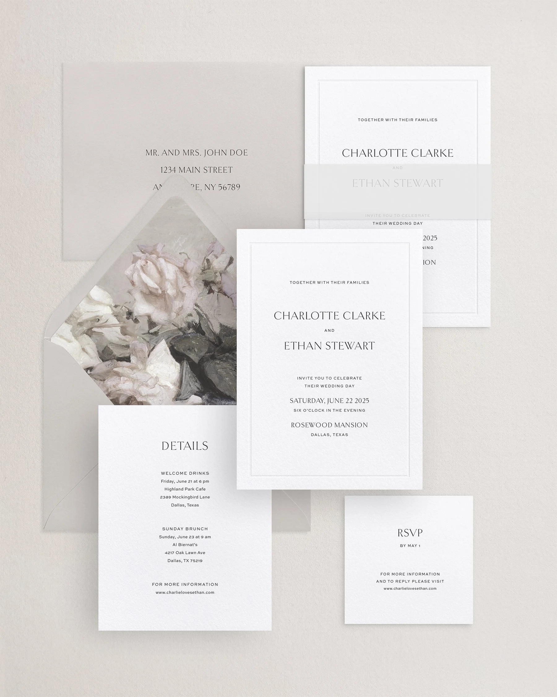 Charlotte Letterpress Border Wedding Invitations.jpg