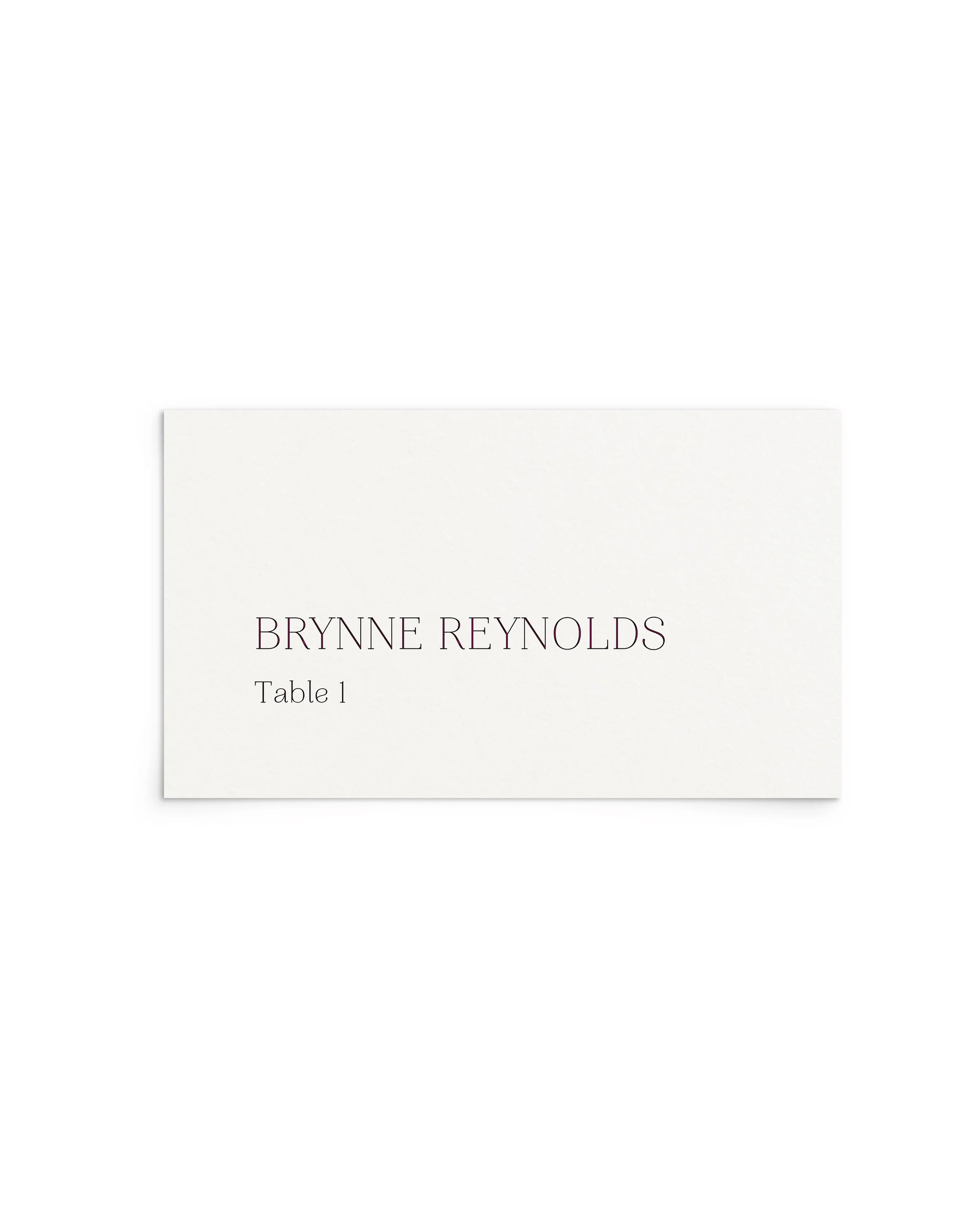 Brynne Escort Cards