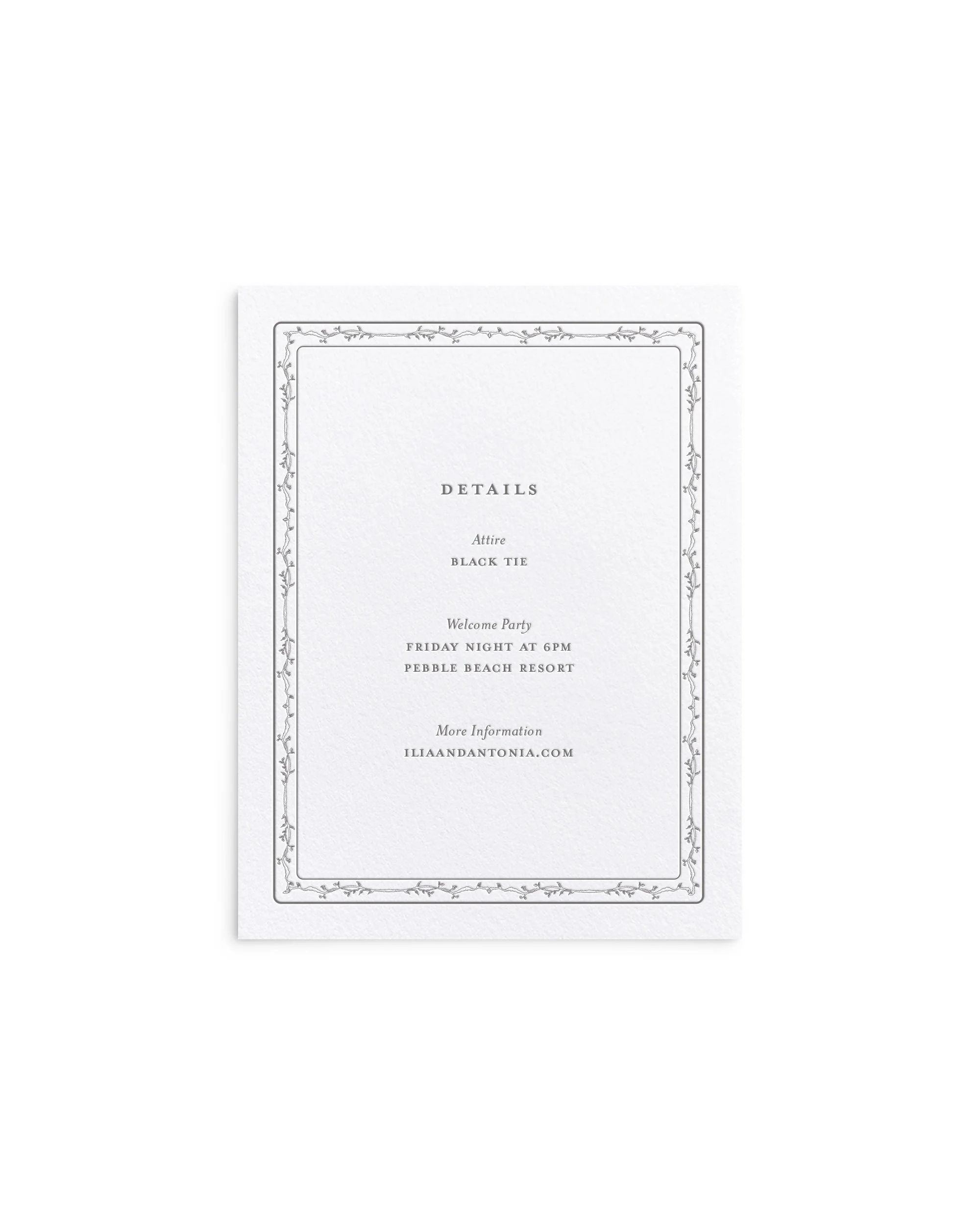 Emma Collection - Large Insert Card