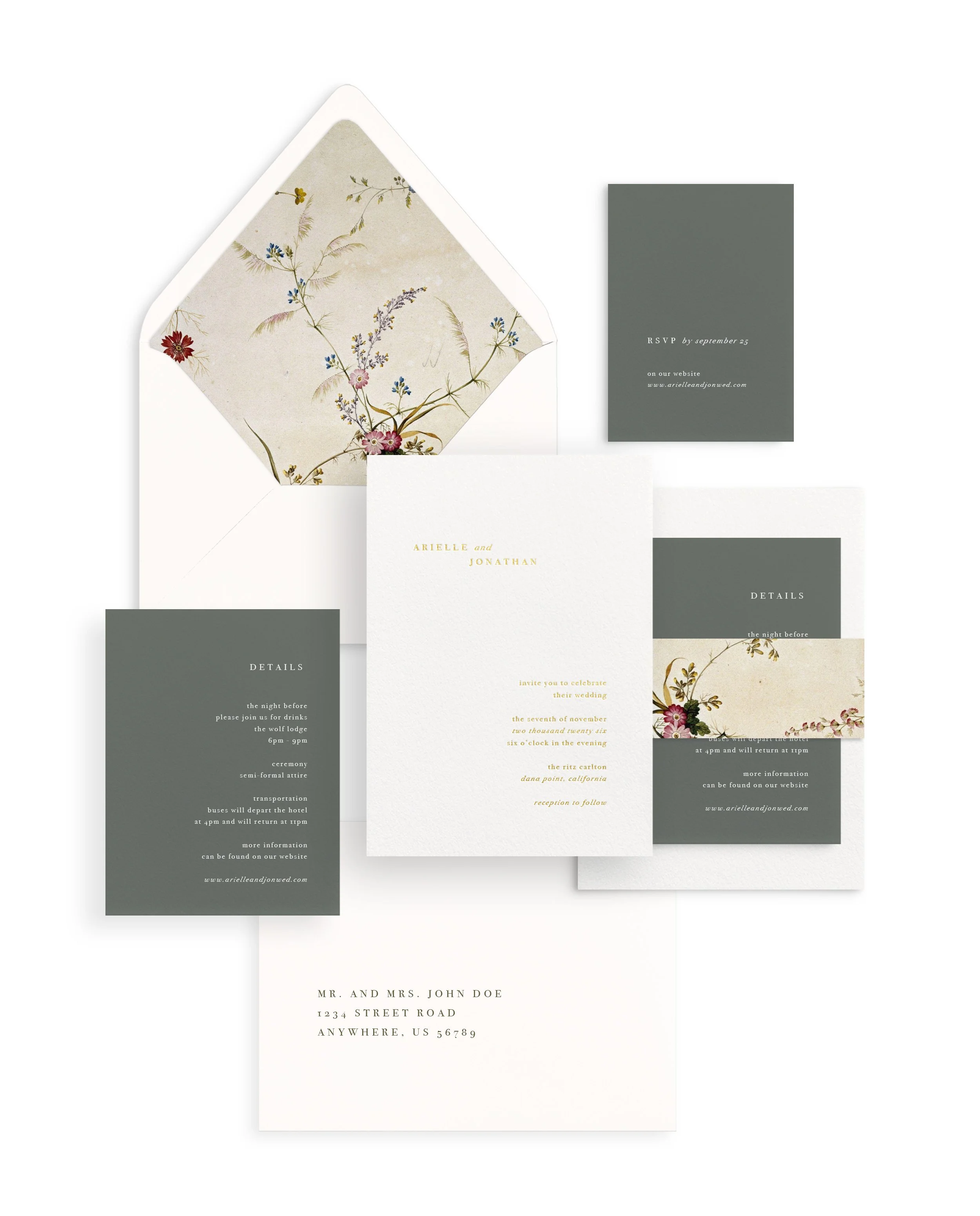 Arielle Invitation Suite