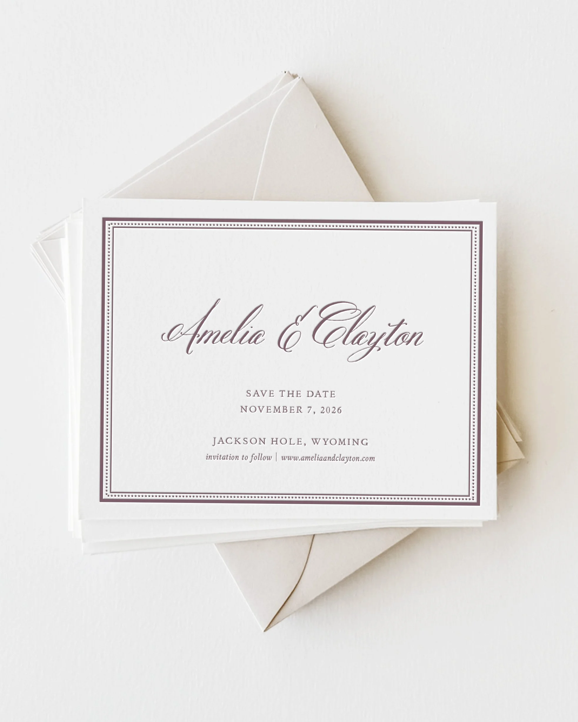Amelia Save the Dates