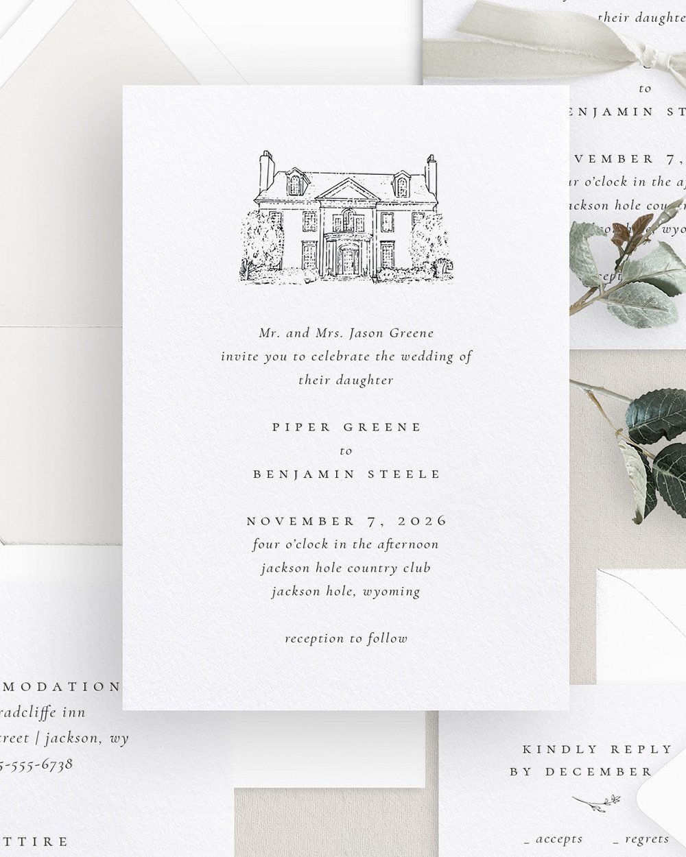 Piper Venue Illustration Letterpress Wedding Invitations Beige copy.jpg