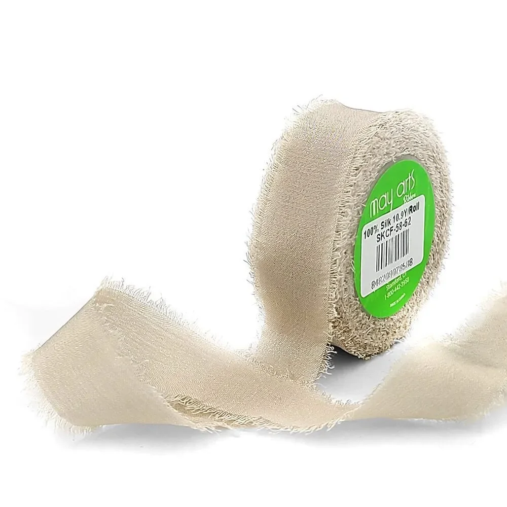Beige Silk Ribbon
