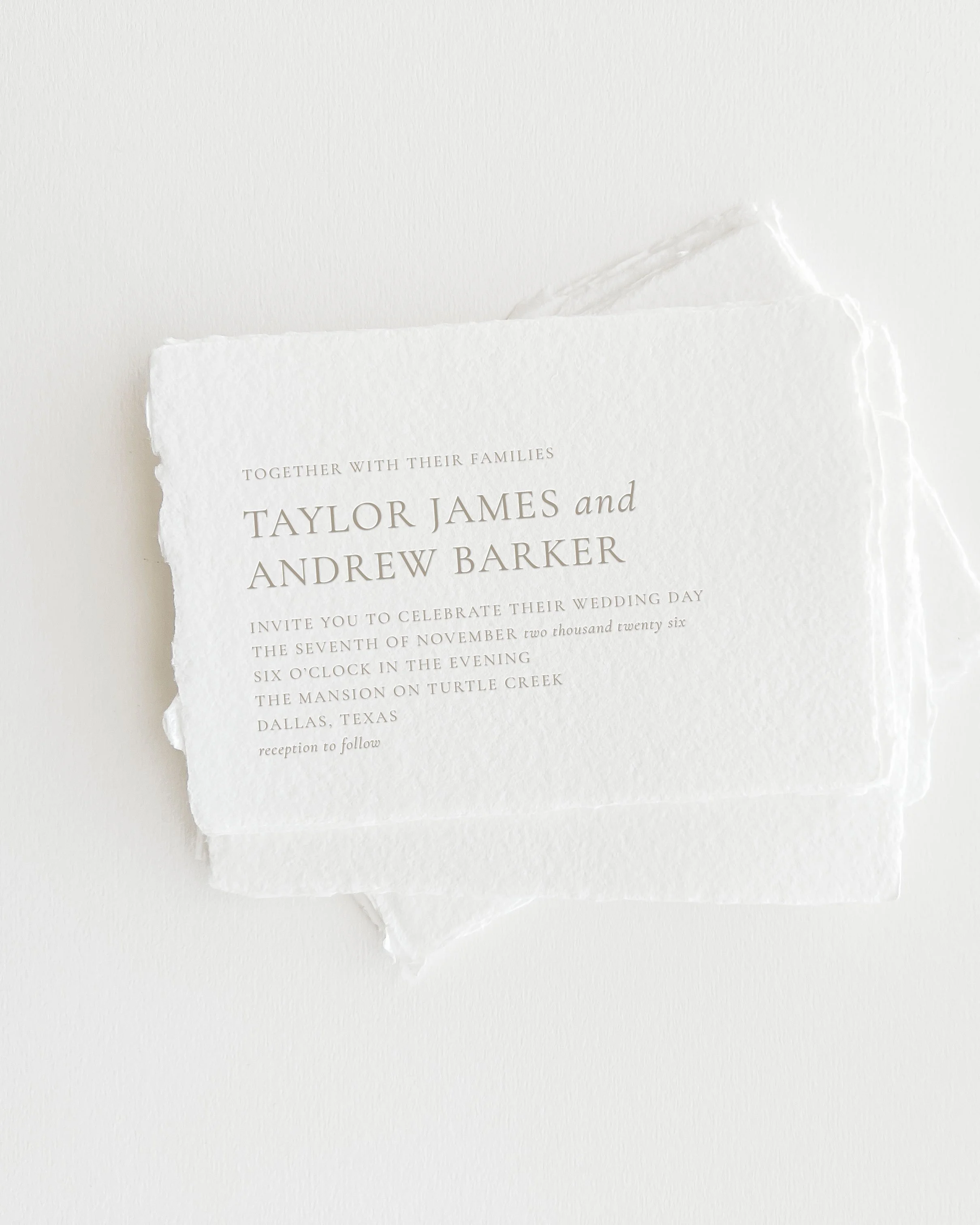 Taylor Wedding Invitations