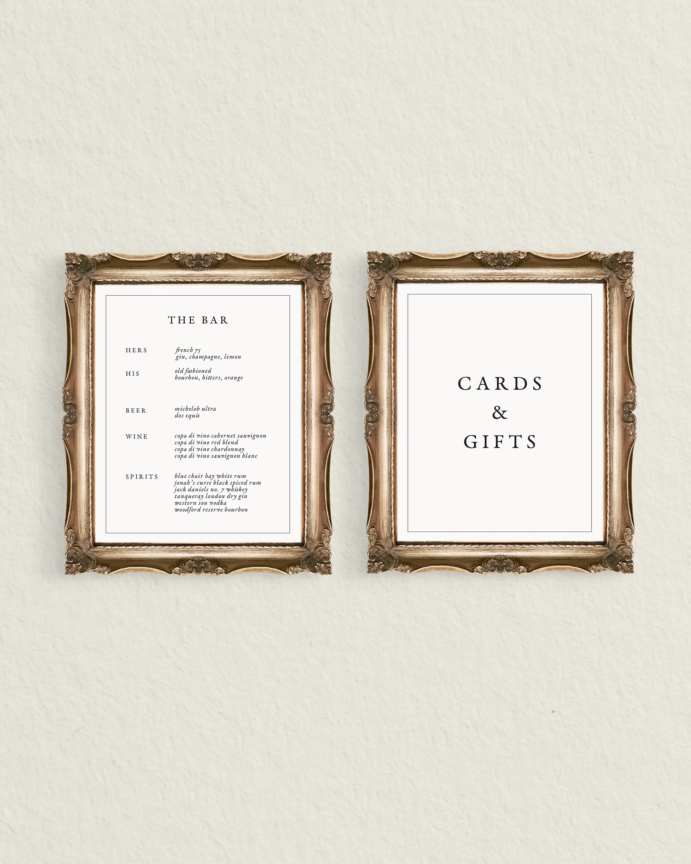 Angelina Wedding Signage