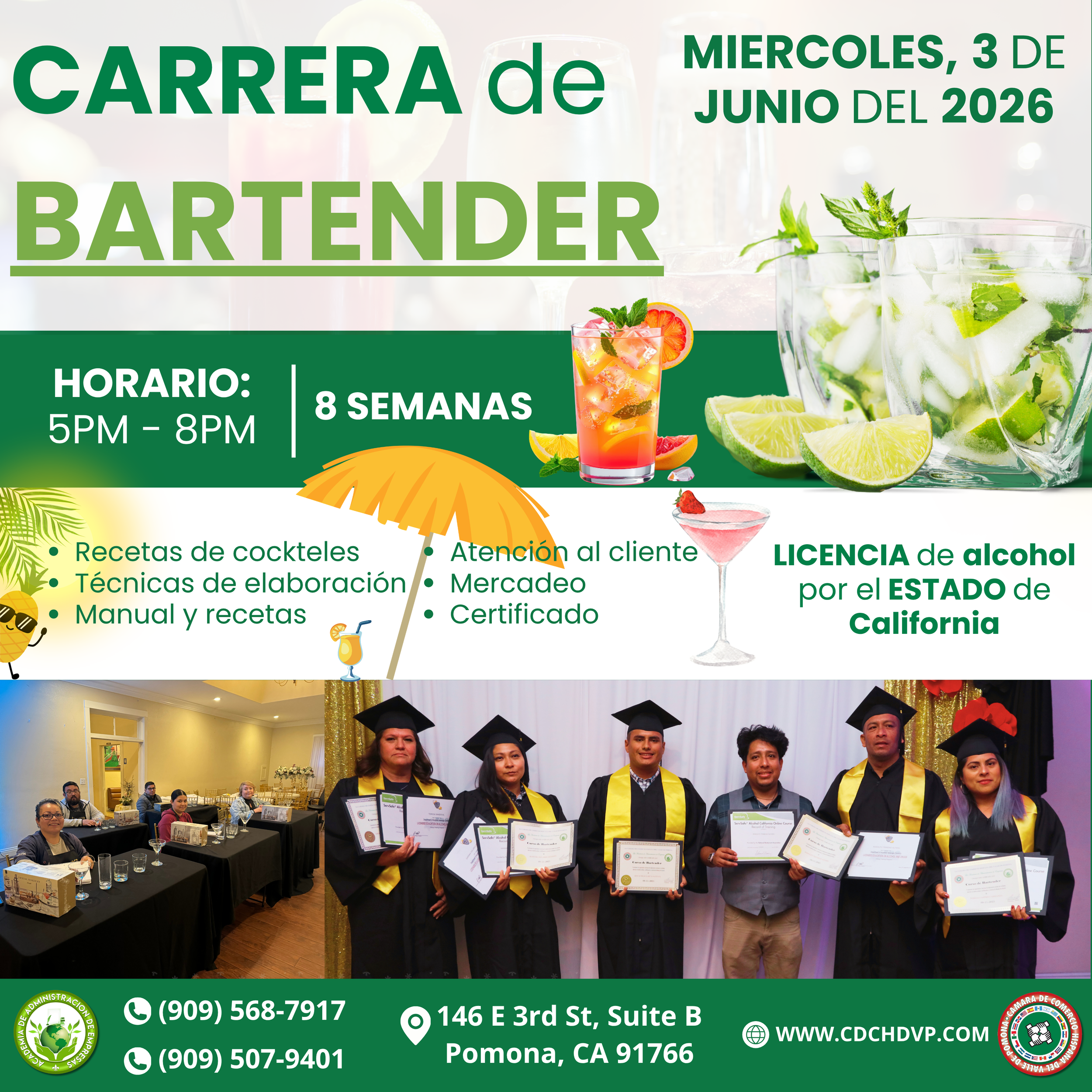Carrera de Bartender (Miercoles)