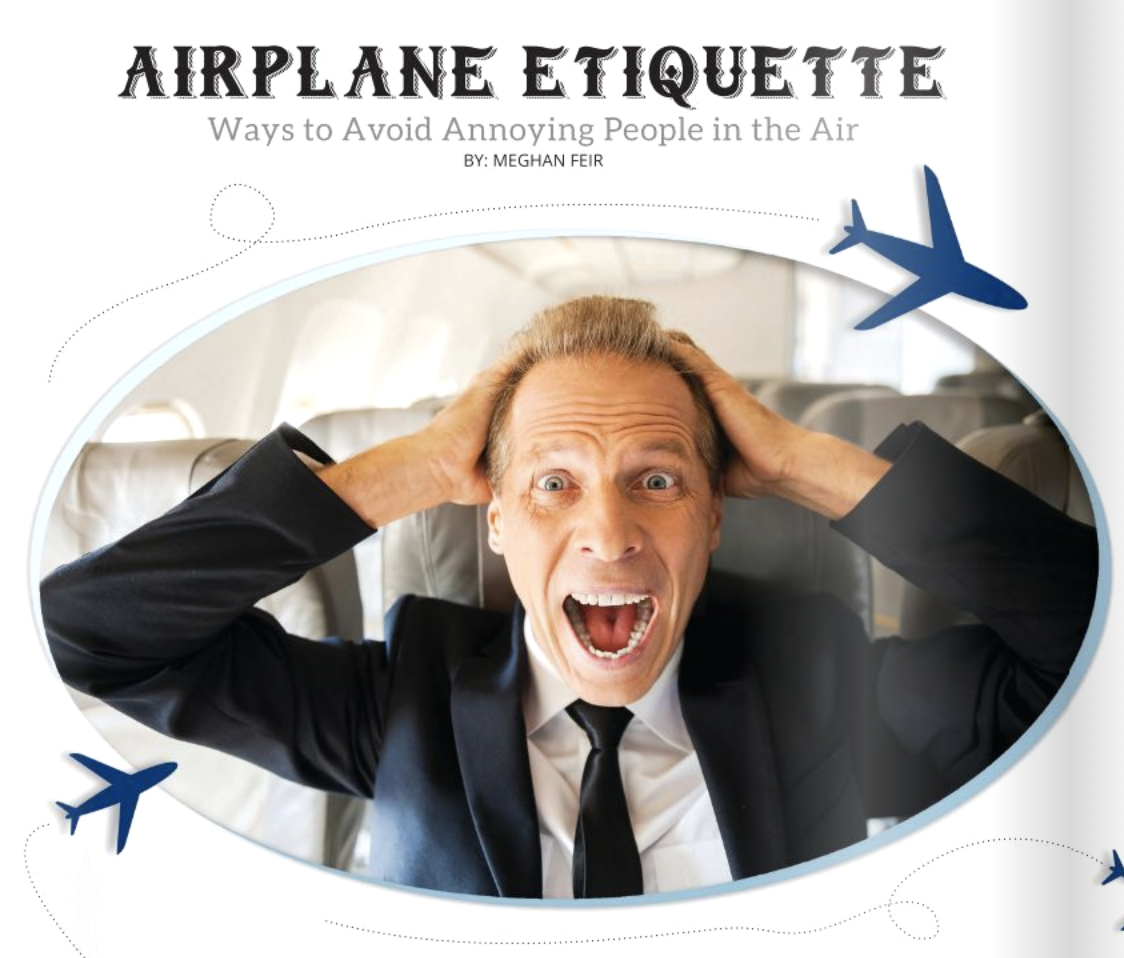 Airplane Etiquette: Ways to Avoid Annoying People in the Air