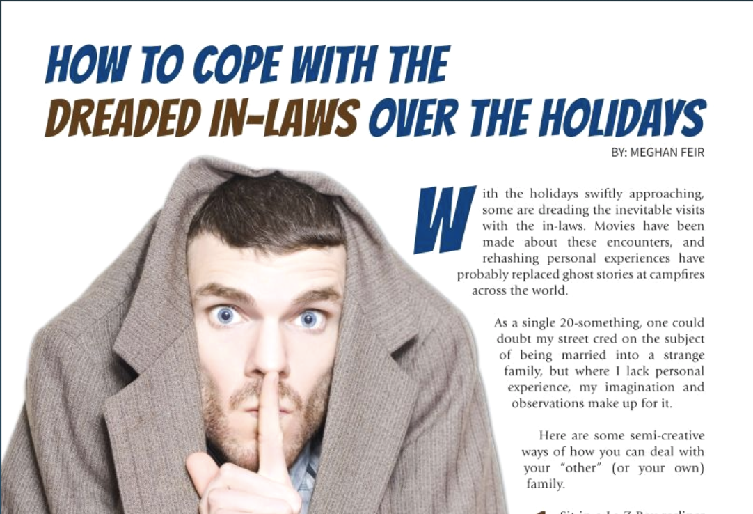 How to Cope with the Dreaded In-Laws Over the Holidays