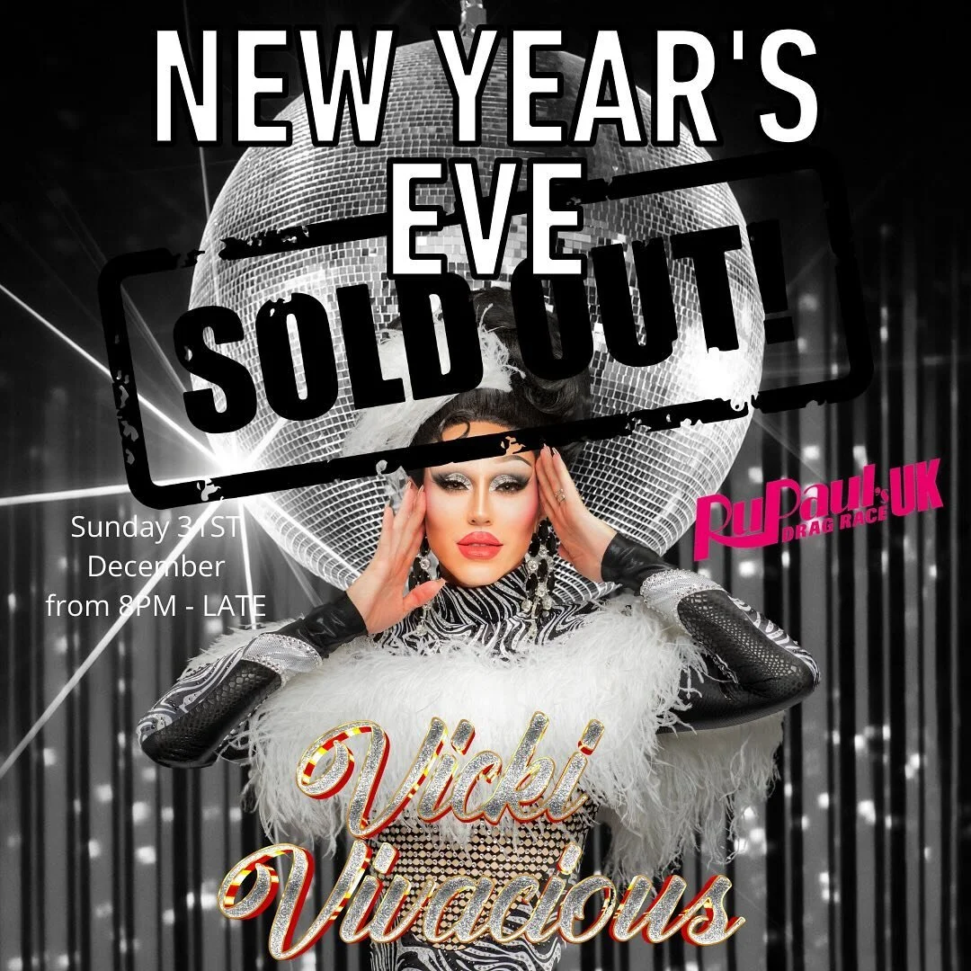 WE ARE SOLD OUT FOR NYE

We are so so exited for this New Year and are VERY lucky to have @vickivivaciousofficial with us to see in a new year and a new start for everyone 🎉🥳🍾🪩🪩🪩