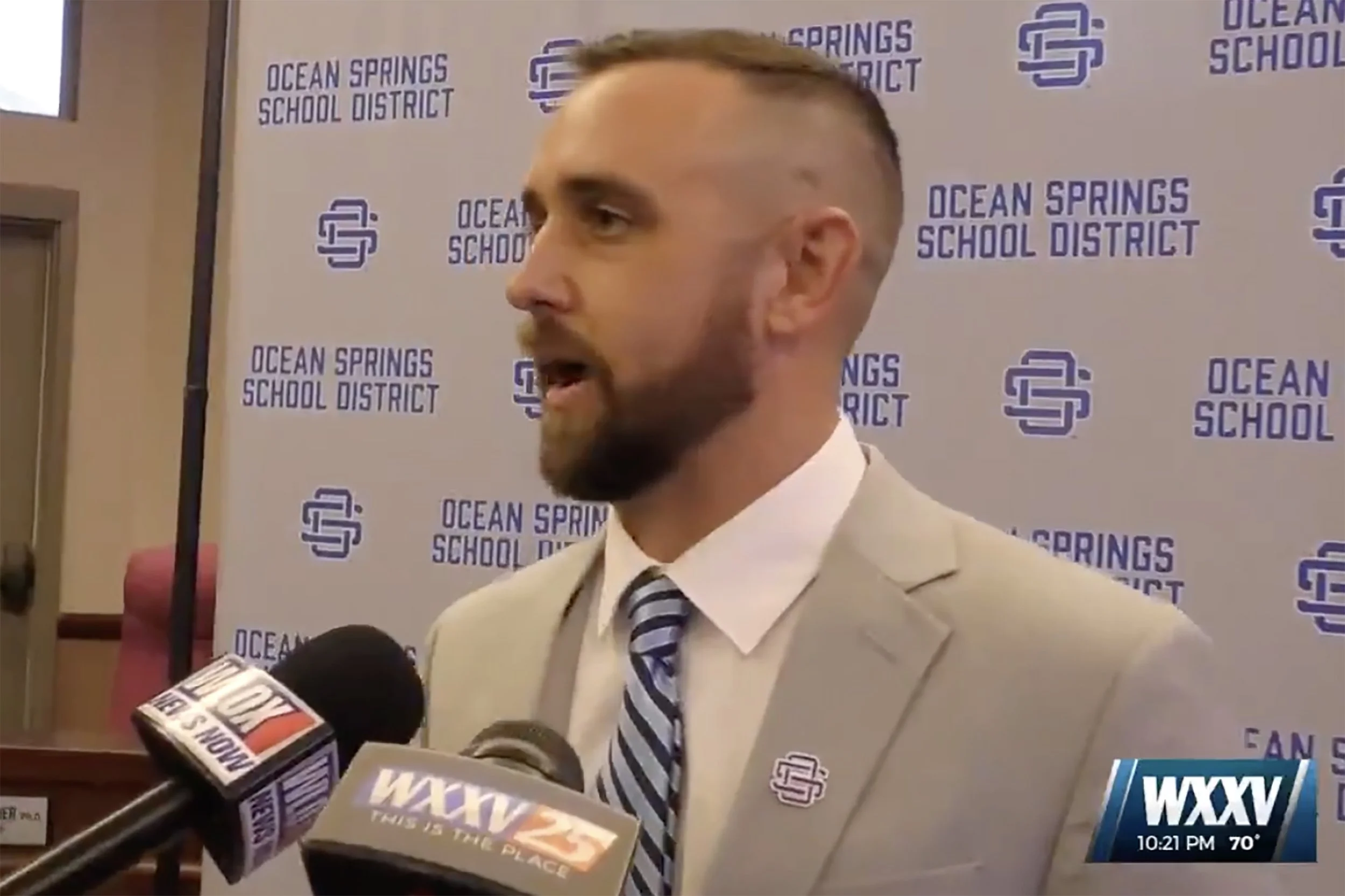 WXXV: Jake Bramlett officially introduced as Ocean Springs head football coach