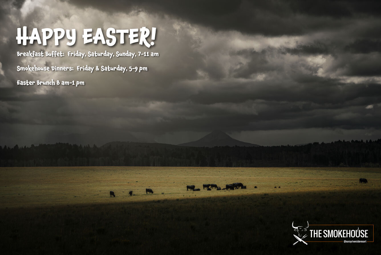Happy Easter from all of us at The Smokehouse! 

#ouray #ouraycolorado #happyeaster