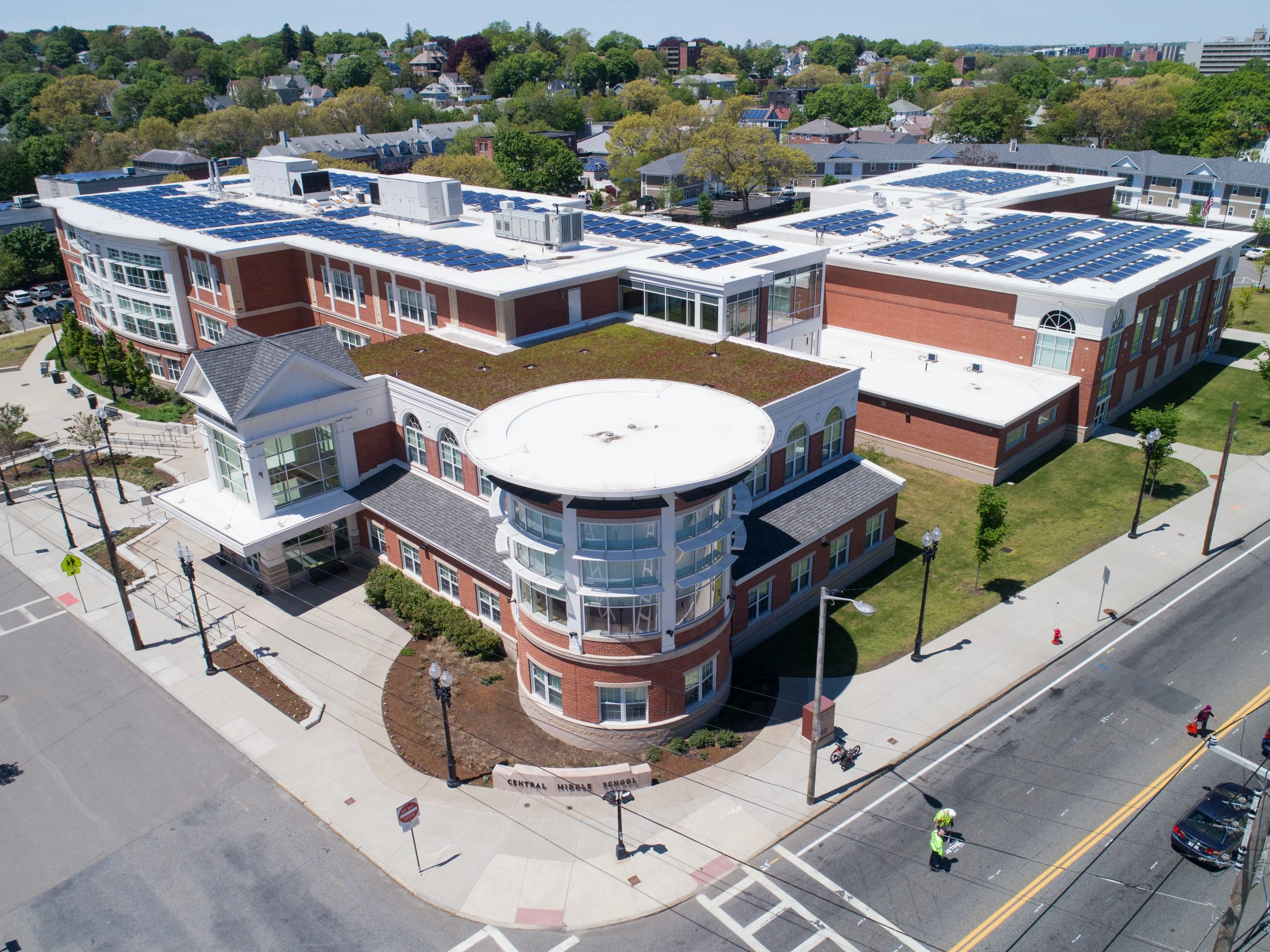 Quincy Central Middle School Green Roof — Recover Green Roofs