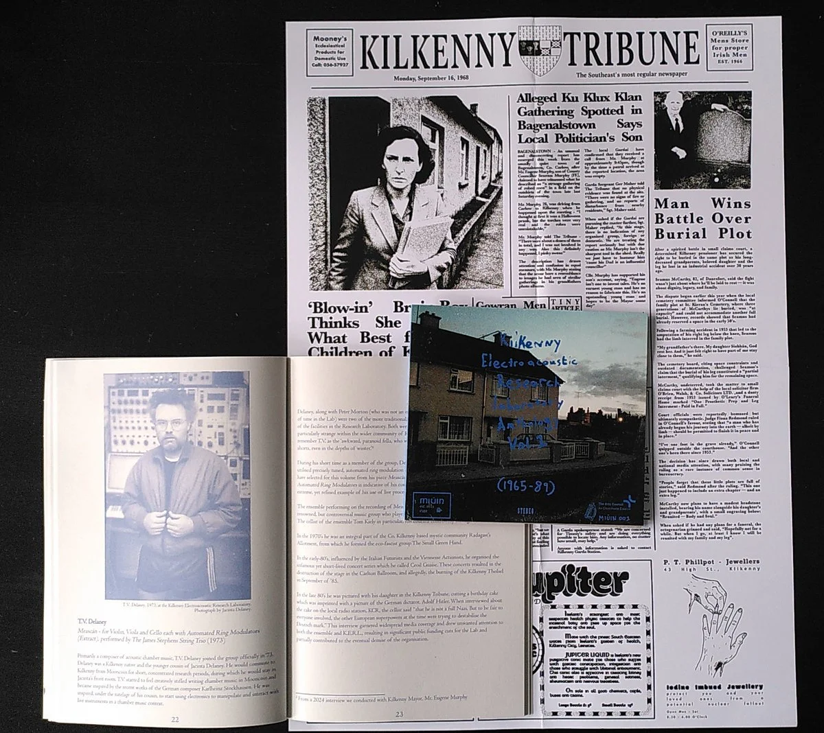 Book + Poster reissue of Kilkenny Electroacoustic Research Laboratory Anthology Vol. 1 (2025)