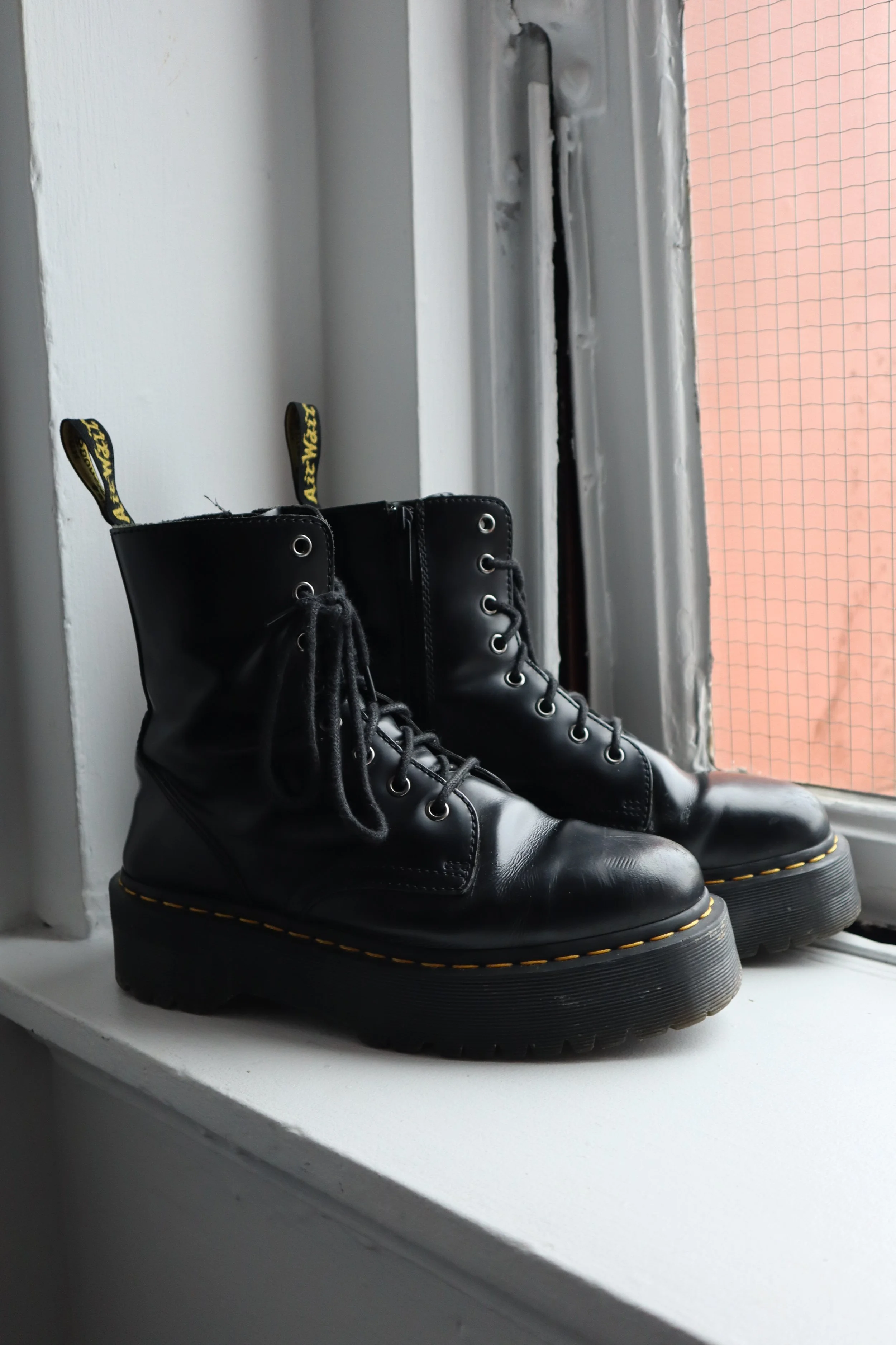 platform dr. martens jadon boots — Second Chance Thrift + Vintage