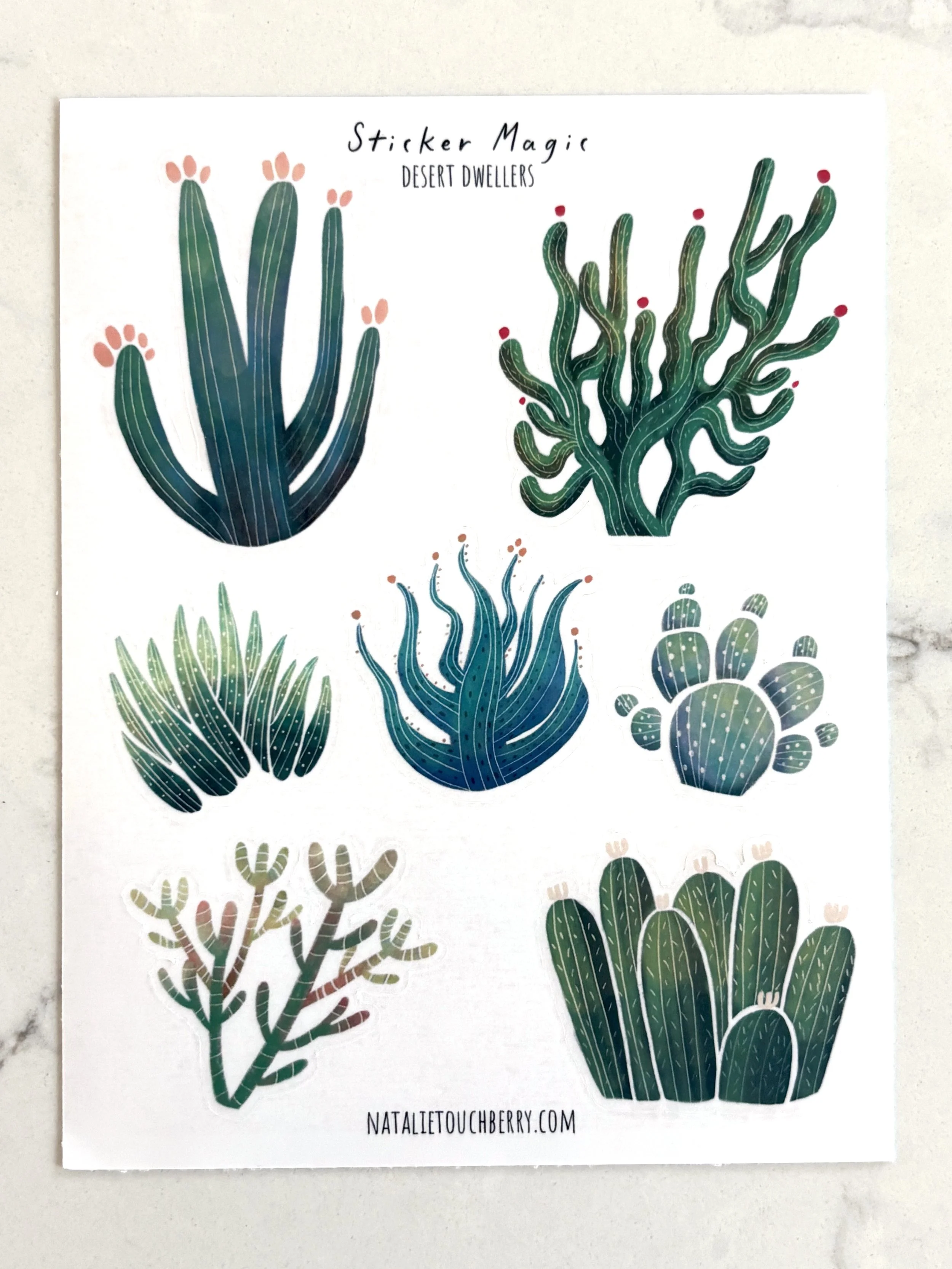 Desert Dwellers Vinyl Sticker Sheet