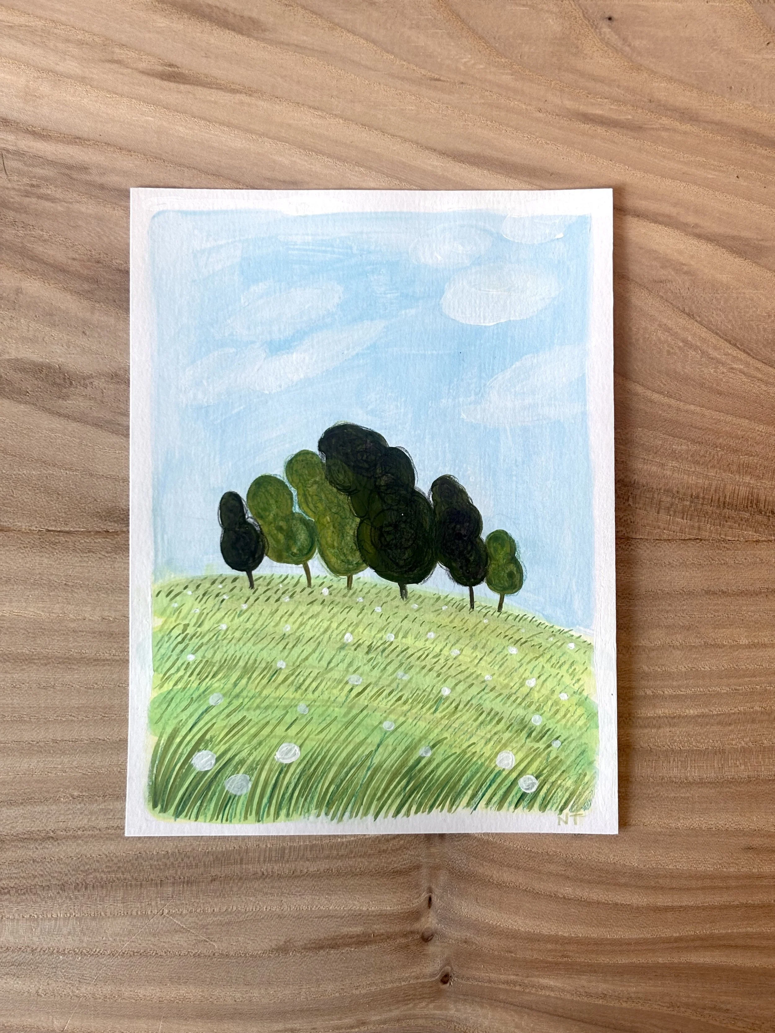 Grass Song 6"x8" Original Painting