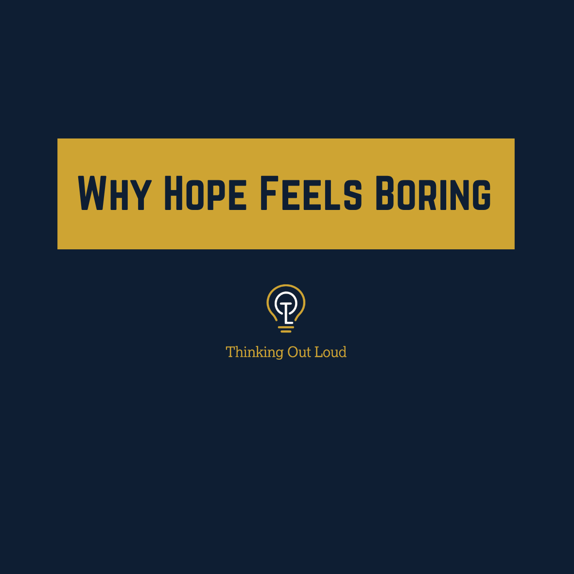 Why Hope Feels Boring Today—and Why Christianity Says It Isn’t