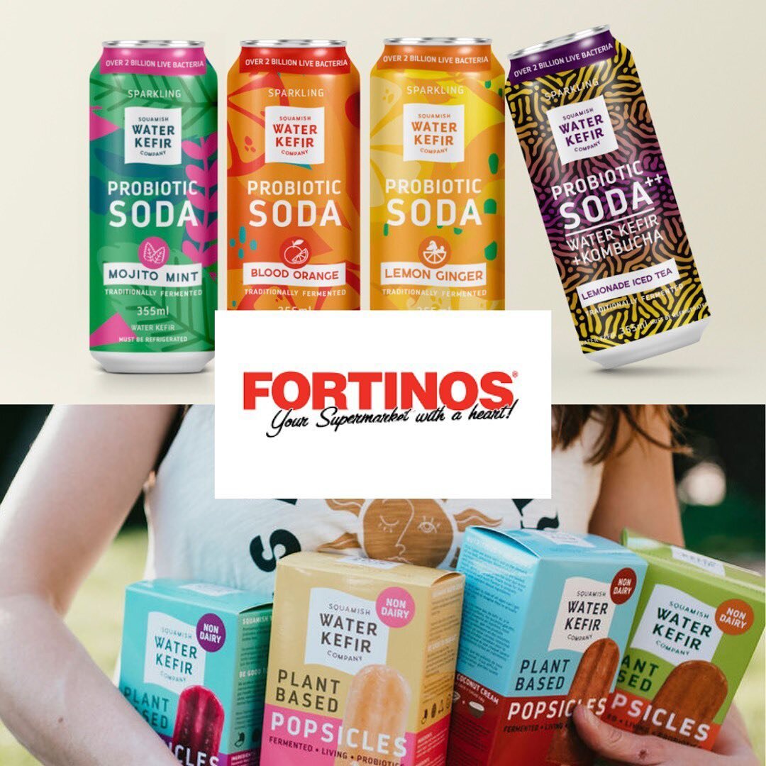 Fortino&rsquo;s is a new stockist for us 🙌🏼 
You can now pick up our Probiotic Sodas and 
Frozen Plant Based Probiotic  Pops at select Fortino locations in the Greater Toronto and Hamilton areas. 

#waterkefir #veganprobiotics #plantbased #probioti