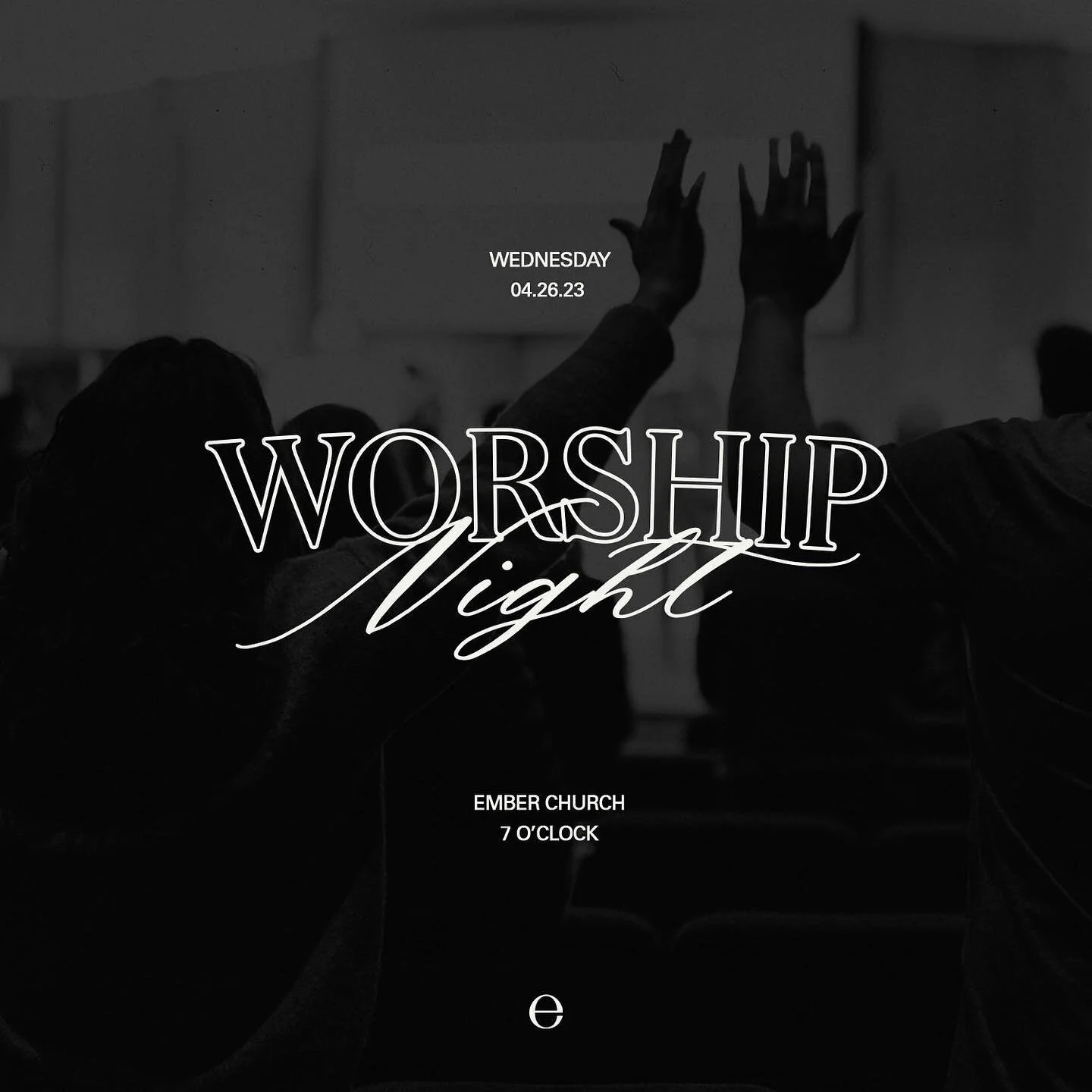 It&rsquo;s almost here! Worship Night is this Wednesday at 7pm. 🙌🏼 We can&rsquo;t wait to see you there and worship Jesus with you. 

Worship Night is a family experience and will be in-person only.