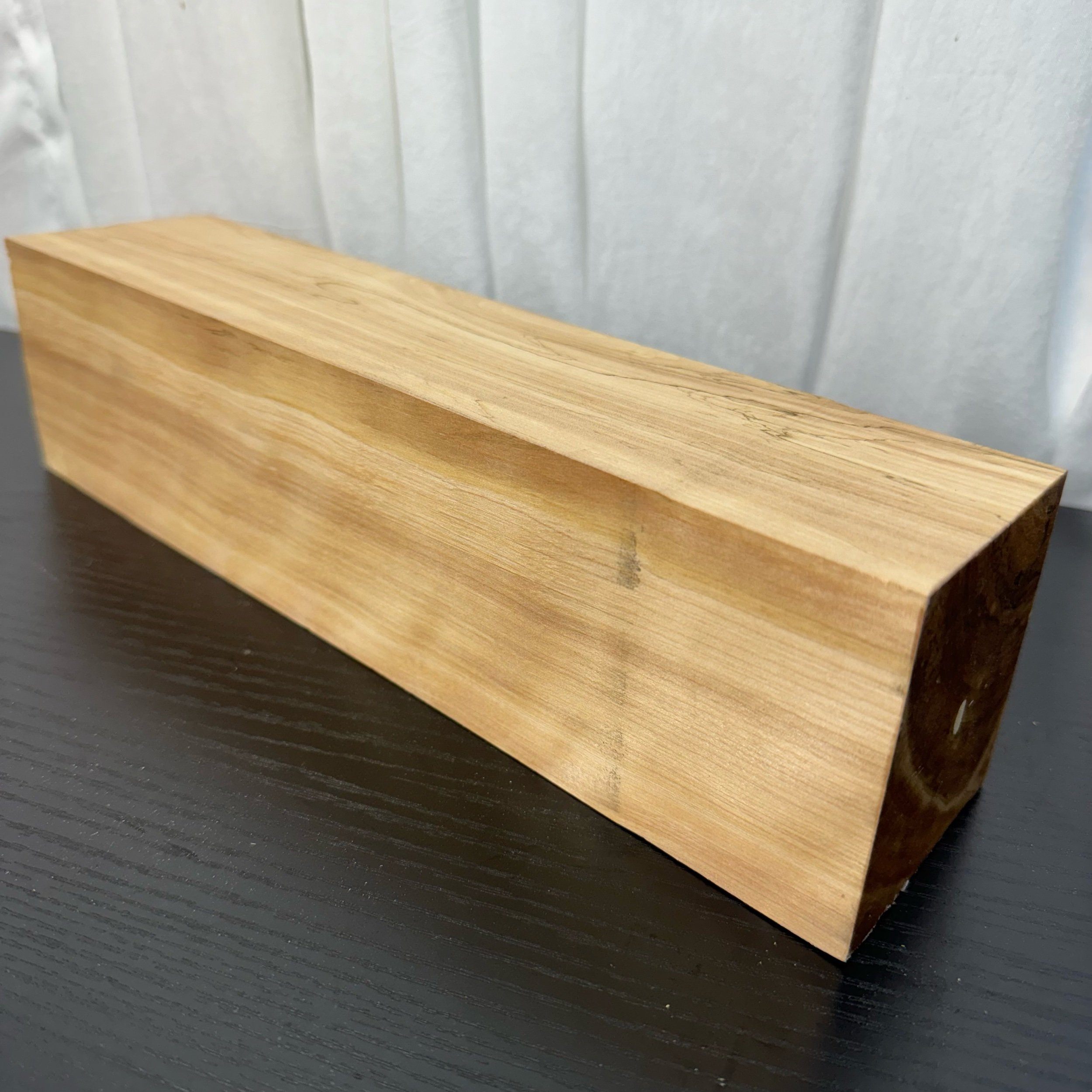 Flamed birch violin neck