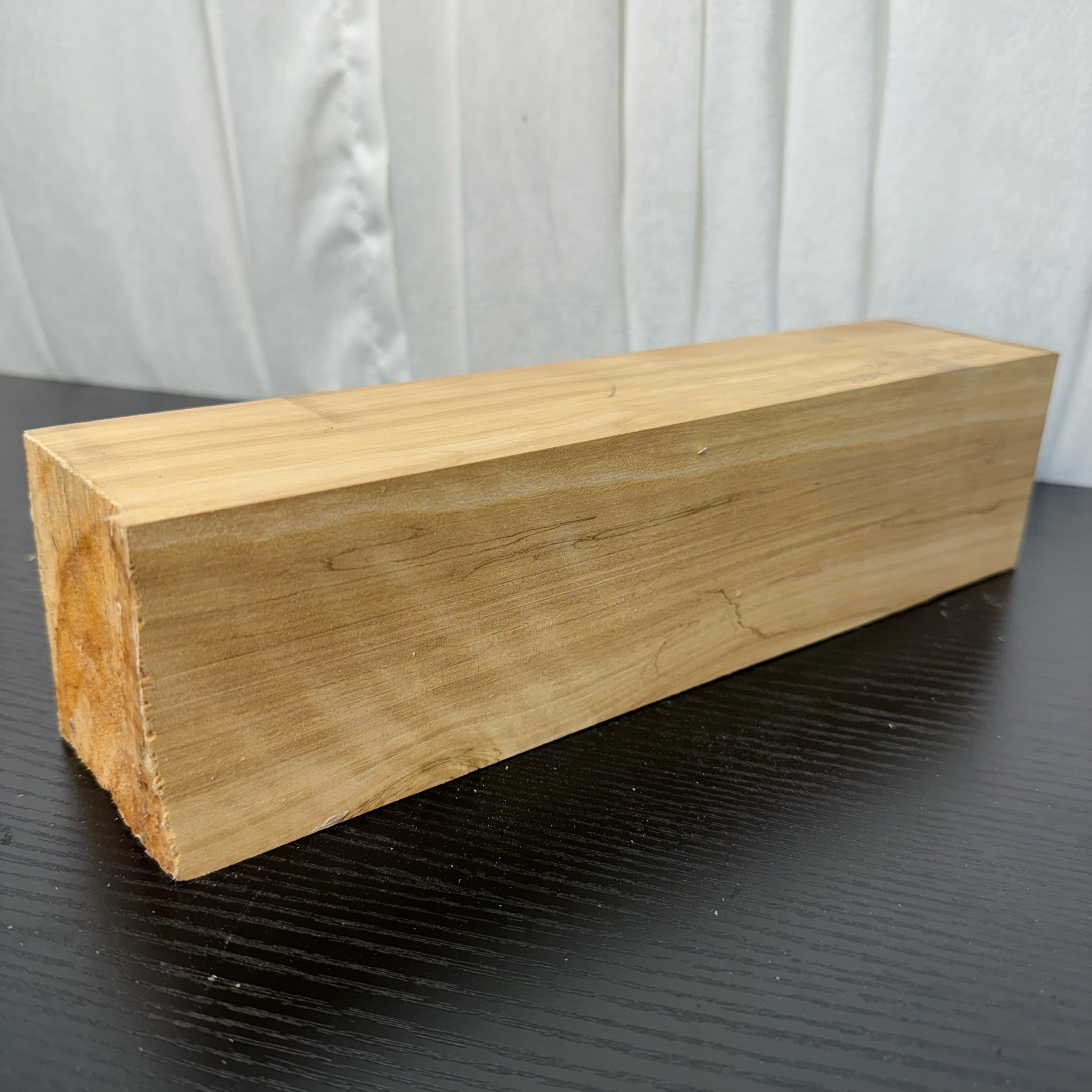 Flamed birch violin neck