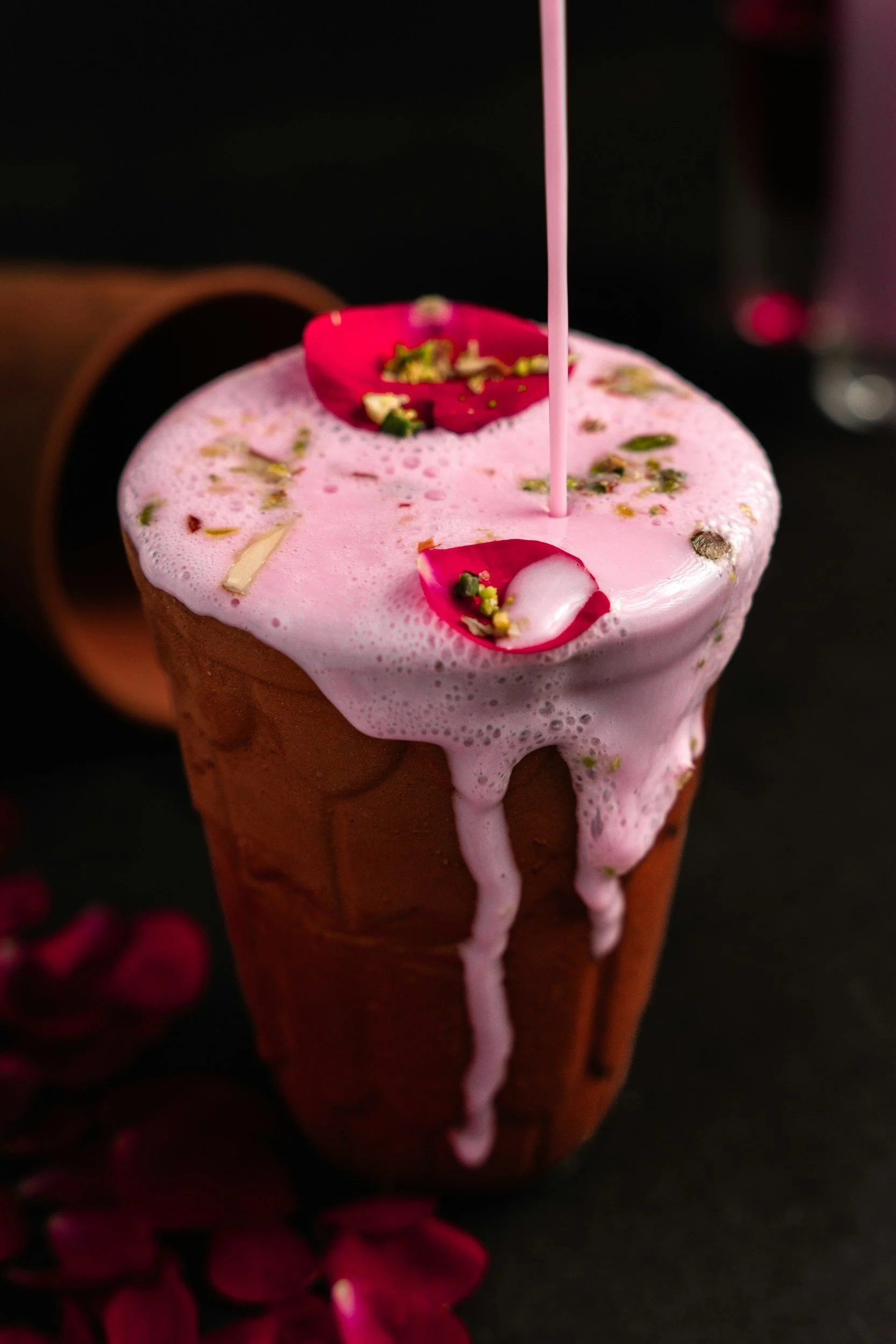 Sweet Rose Petal Lassi