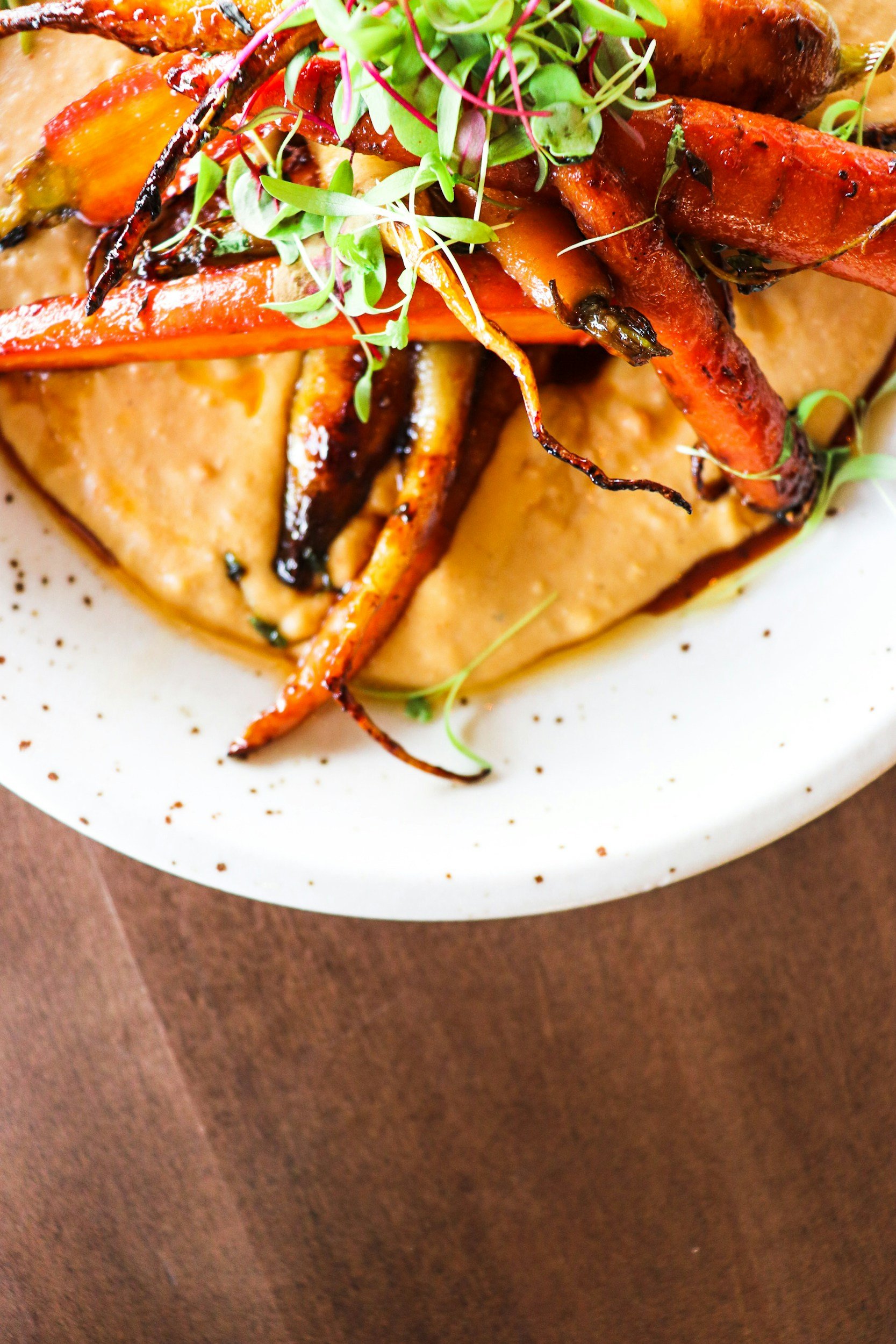 Creamy Polenta with Roasted Root Vegetables