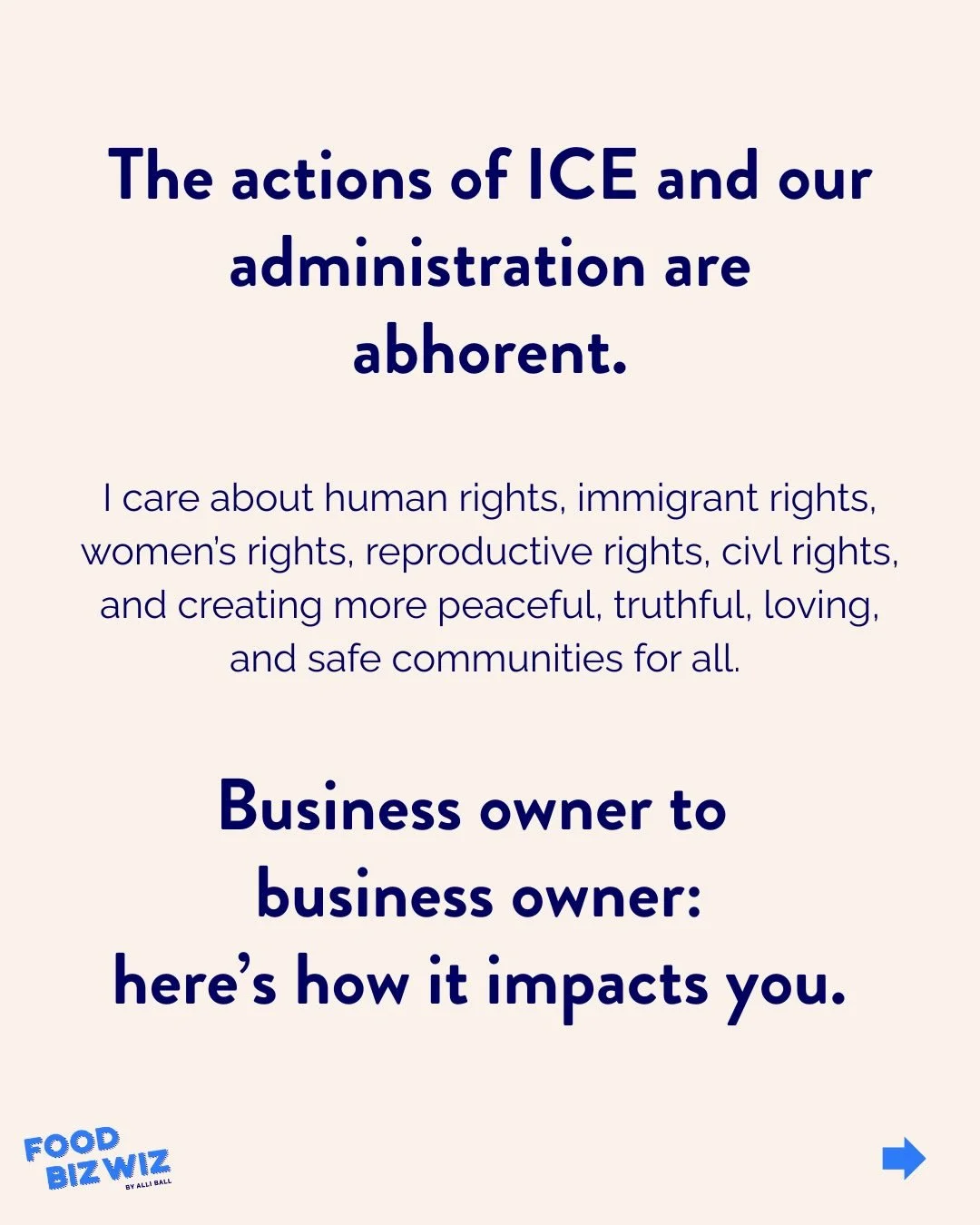 ⬇️ It&rsquo;s not business as normal, but you need to still DO business.

We need you and your biz to STAY in business so that you have the resources to impact change. 

💰The money to donate to causes you care about.

💪🏽The flexibility to take a m