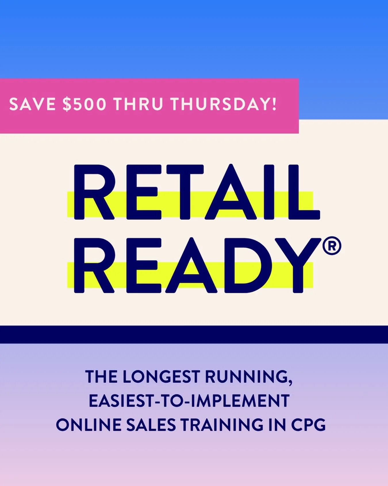 Are you the right fit for Retail Ready&reg;? ⬇️

For food, bev, pet, wellness, beauty and CPG brands who want:

🛒 To sell in independent retail, small chains, or national accounts - without losing all your margin along the way. 

💪 To walk into any