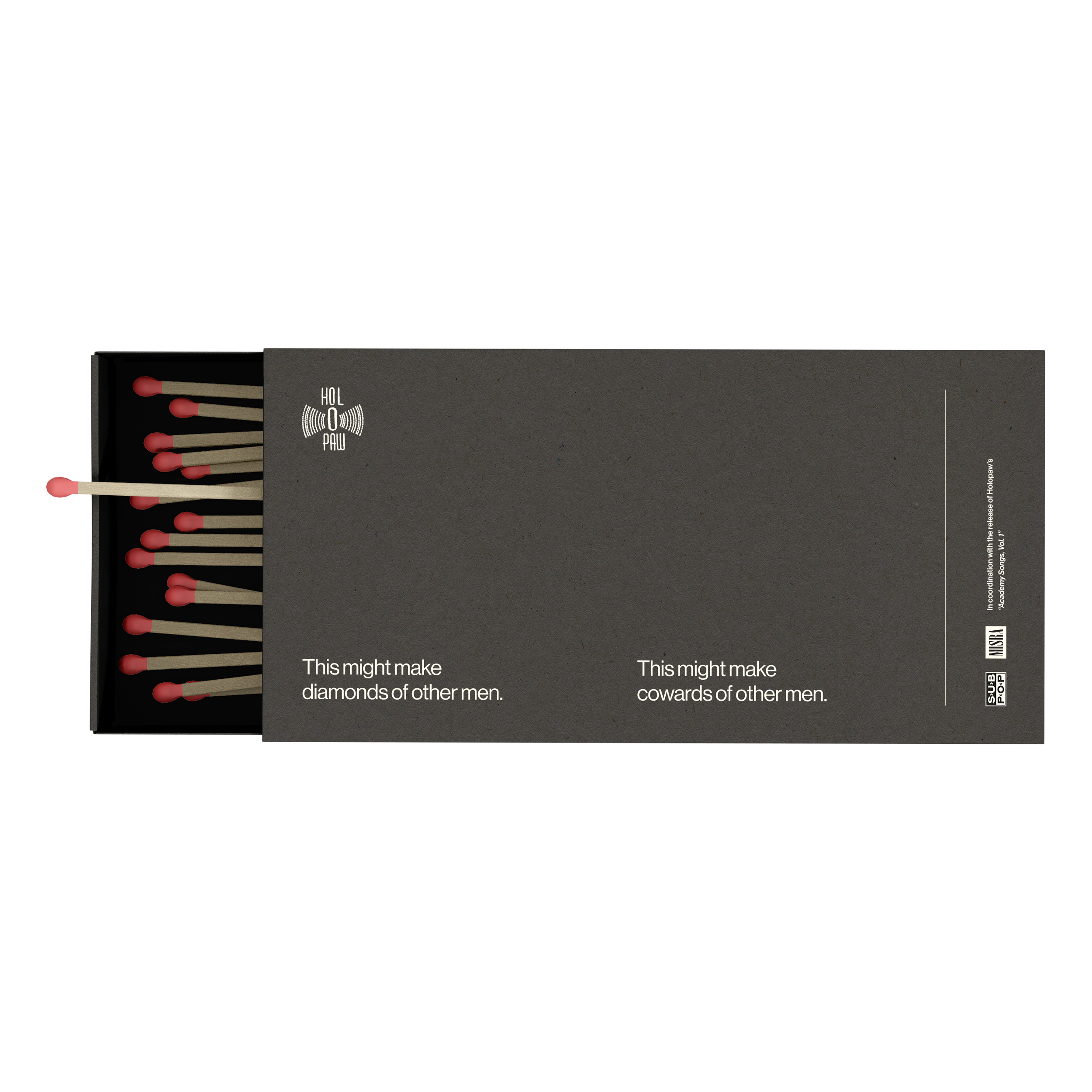 Holopaw "Academy Songs, Vol. 1": 2014 Promo Kit Matchbox