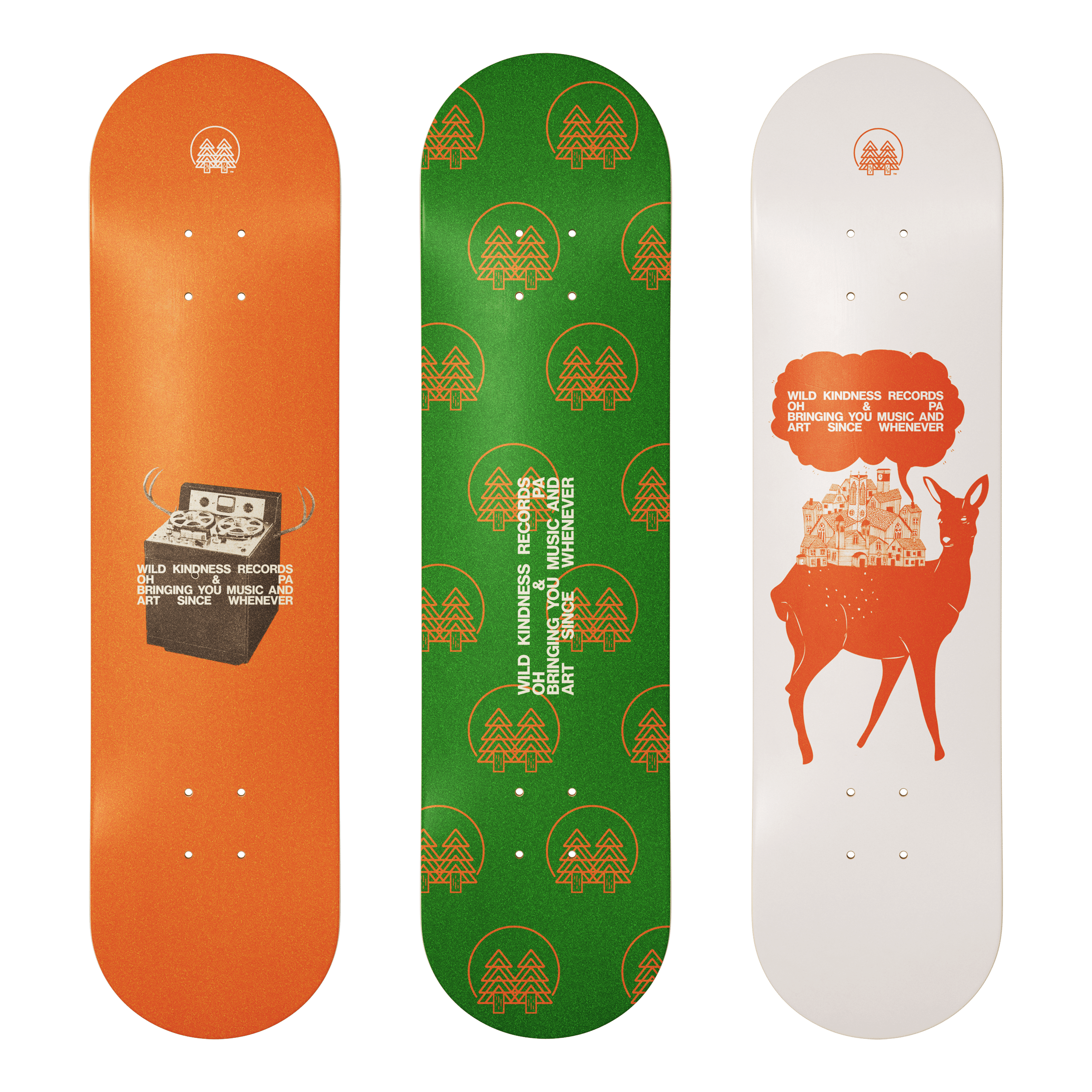 Wild Kindness Records 2014: Skateboard Decks