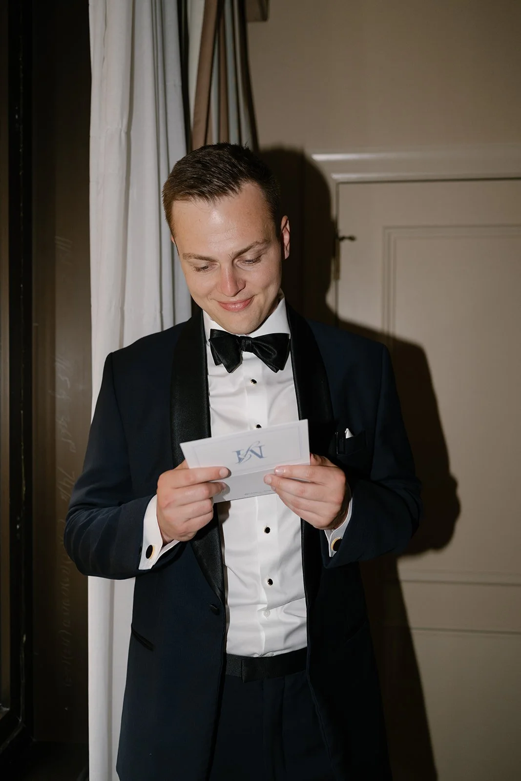 Custom thank you notes and cuff links