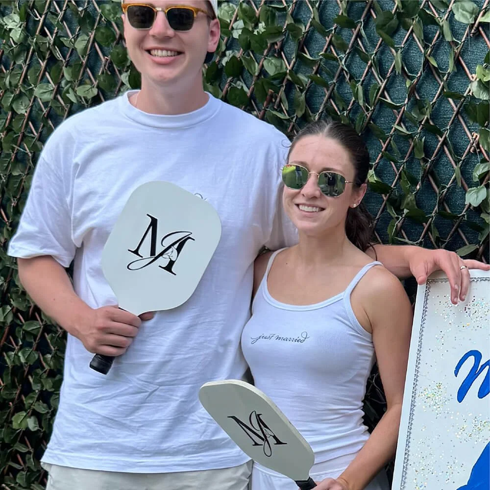Custom pickleball paddles  & embroidered shirts
