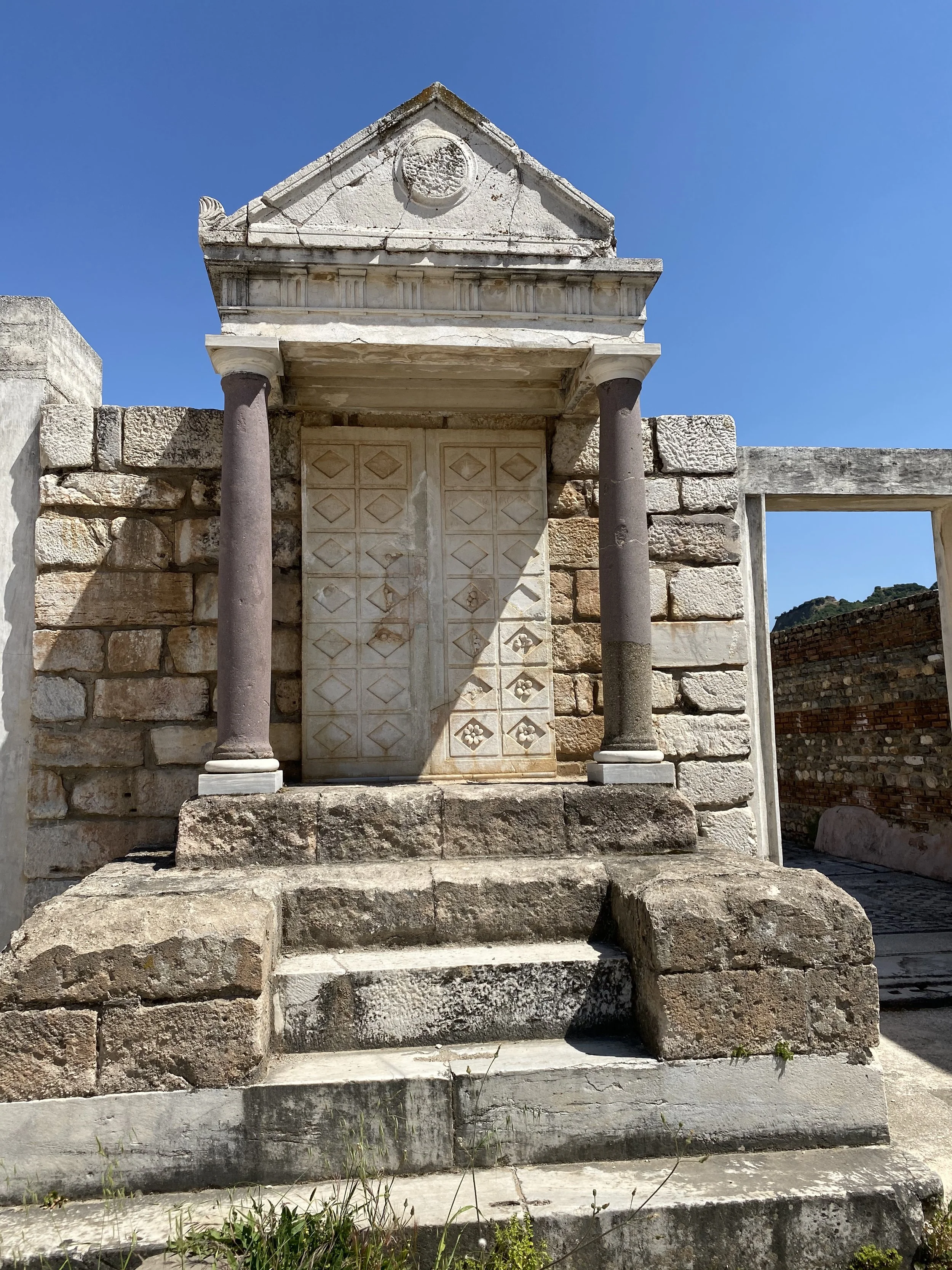 One of two Torah shrines that held the scrolls