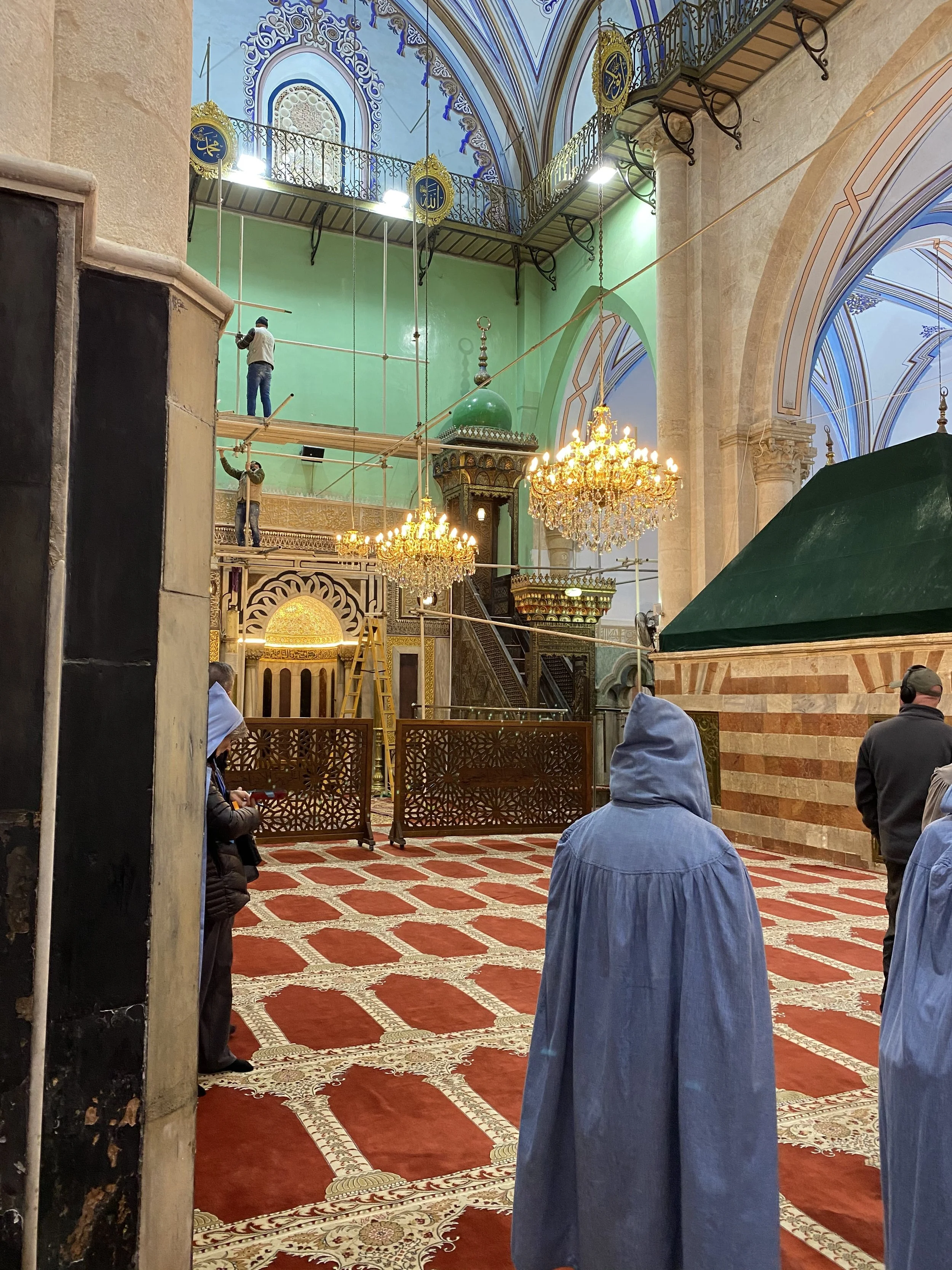 Looking toward the Mihrab - the niche that faces Mecca