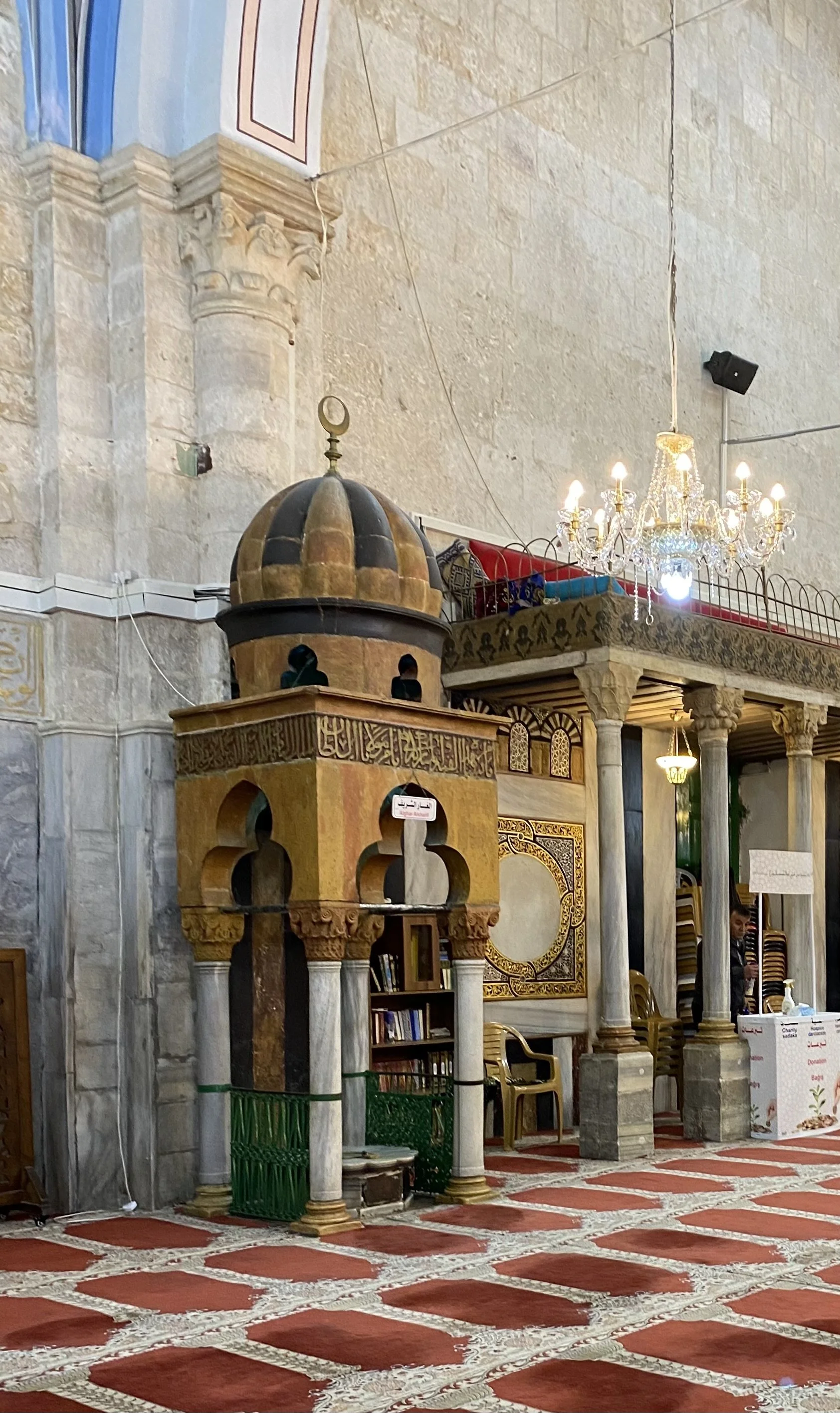 canopy over one of the cave entrances