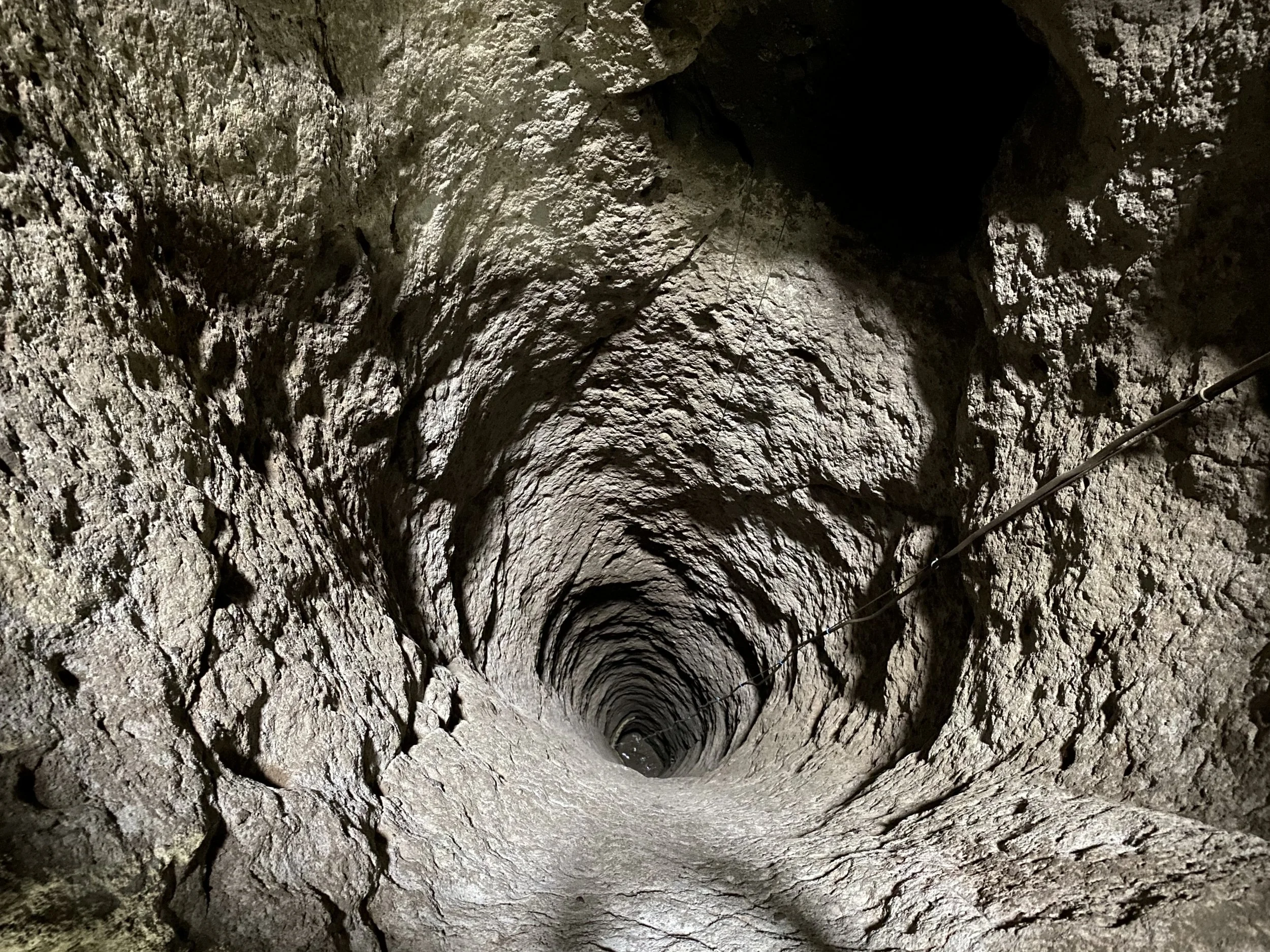 Deep shafts bring fresh air throughout the underground city and lead down to wells.