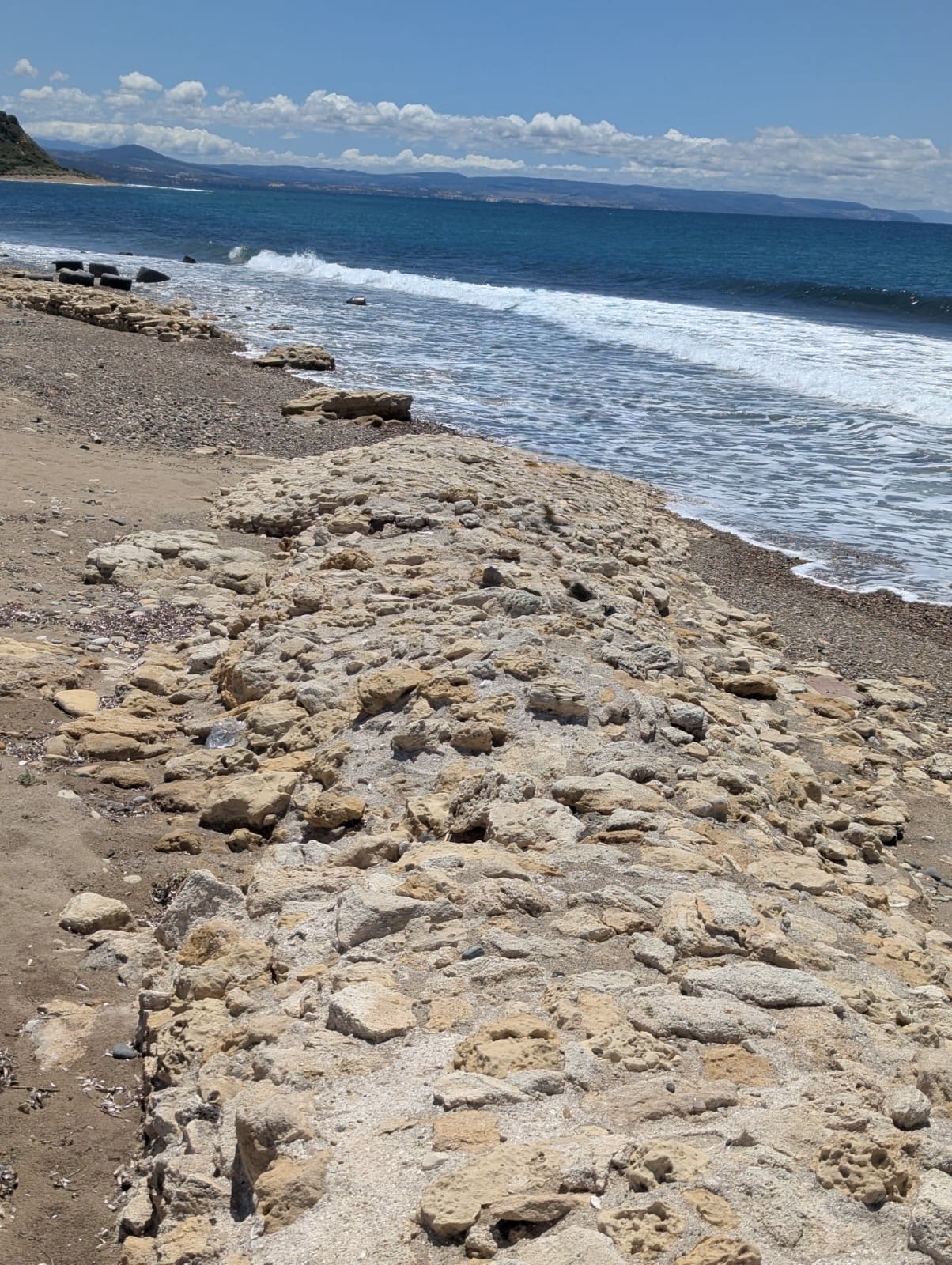 remains of the roman harbor road