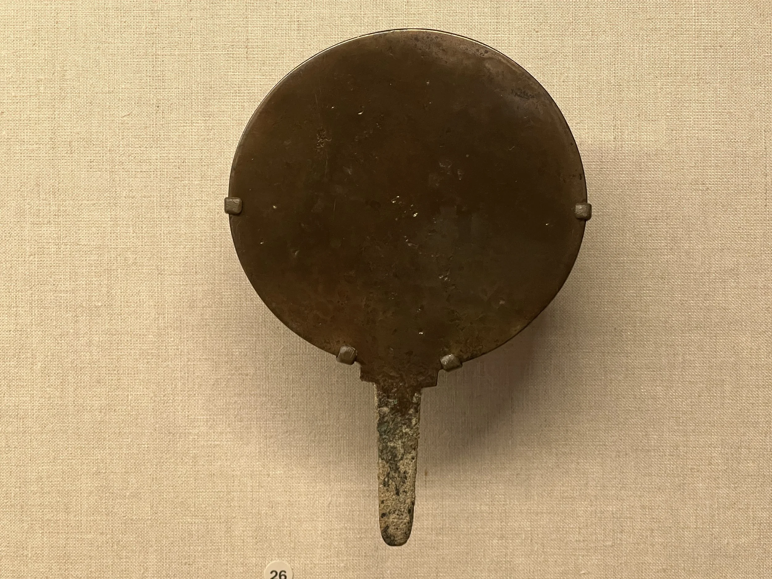 Polished copper mirror