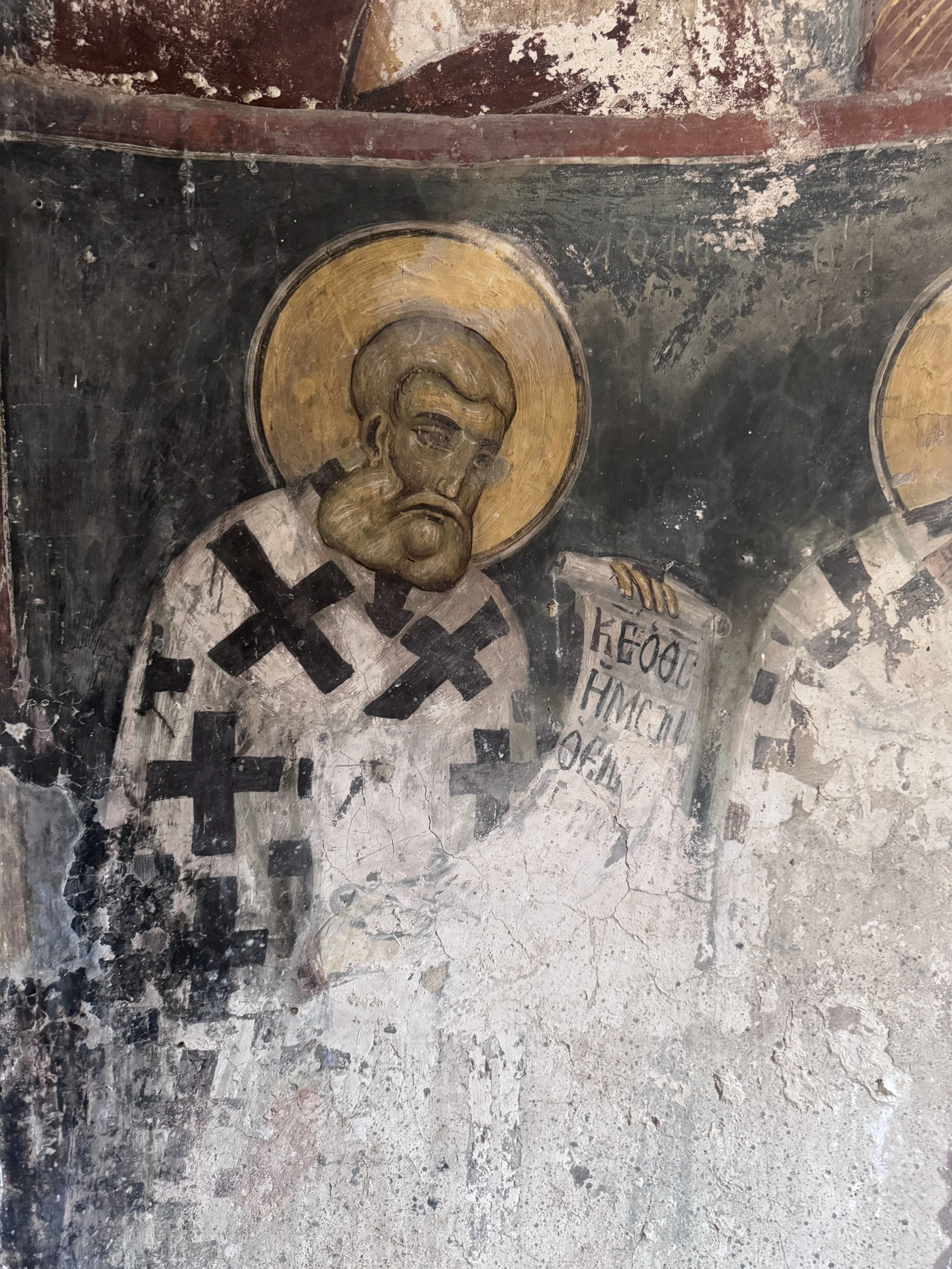 frescos in the church