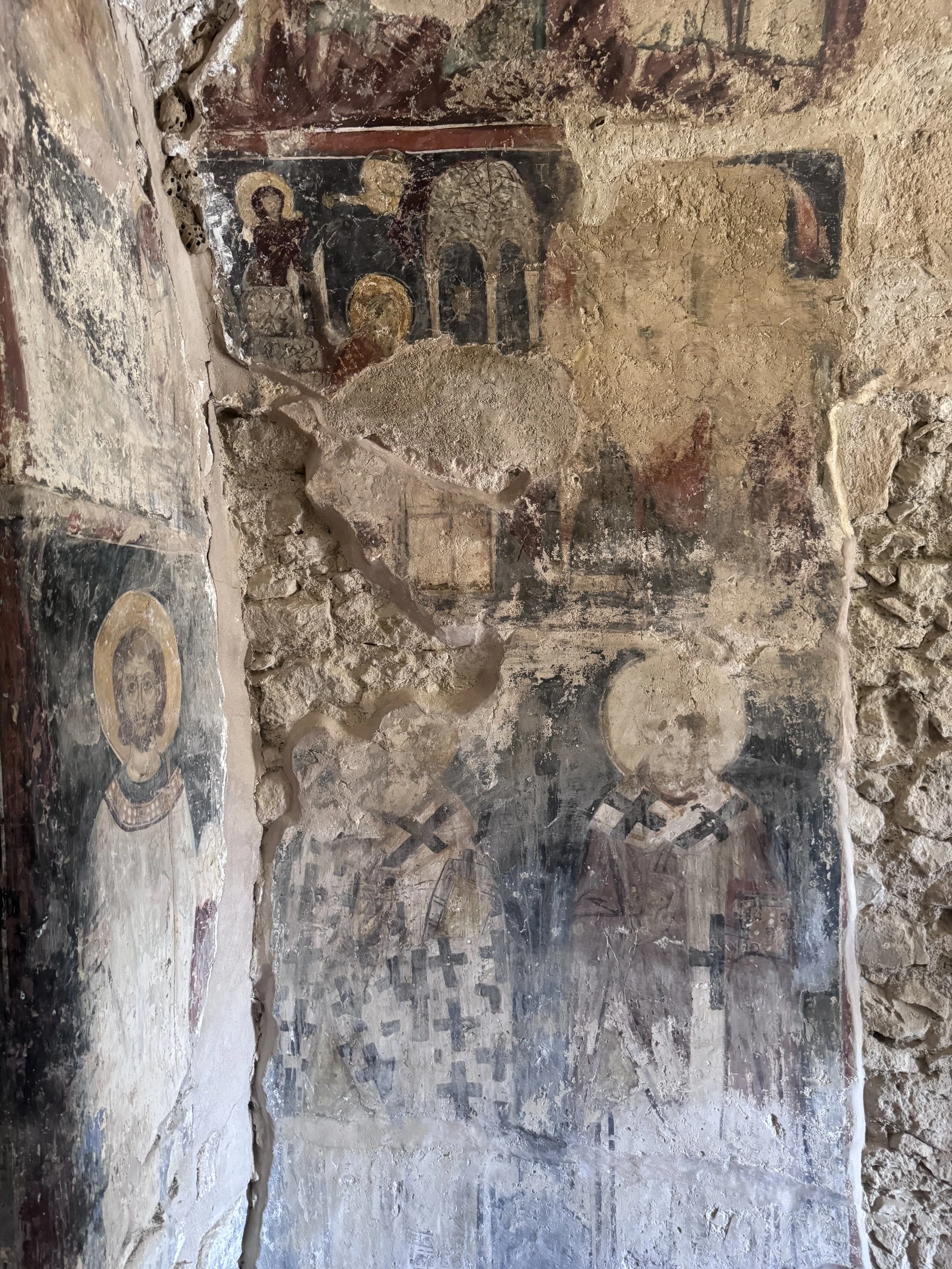 frescos in the church