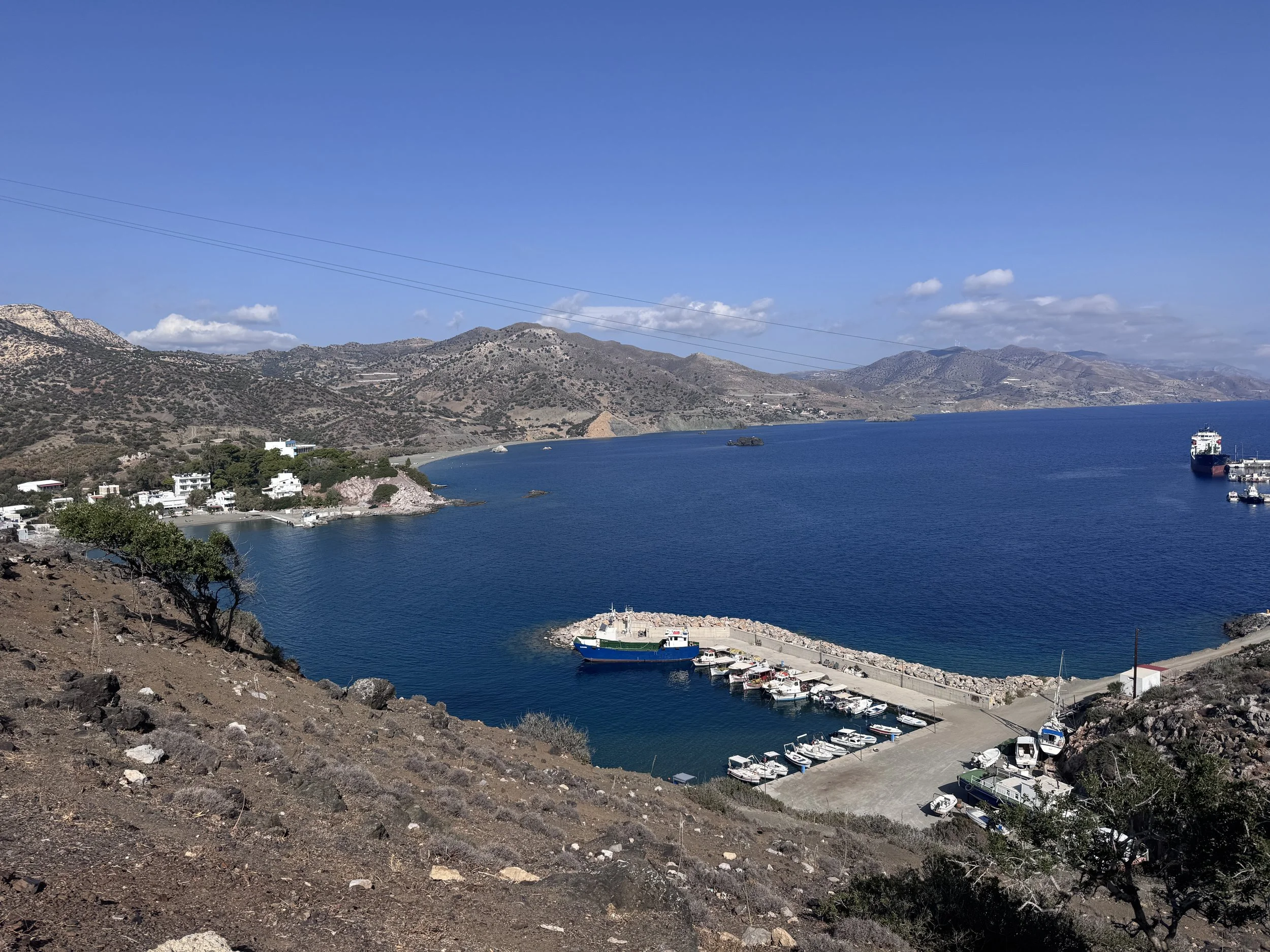 The harbor at Fair Havens (Kaloi Limens)