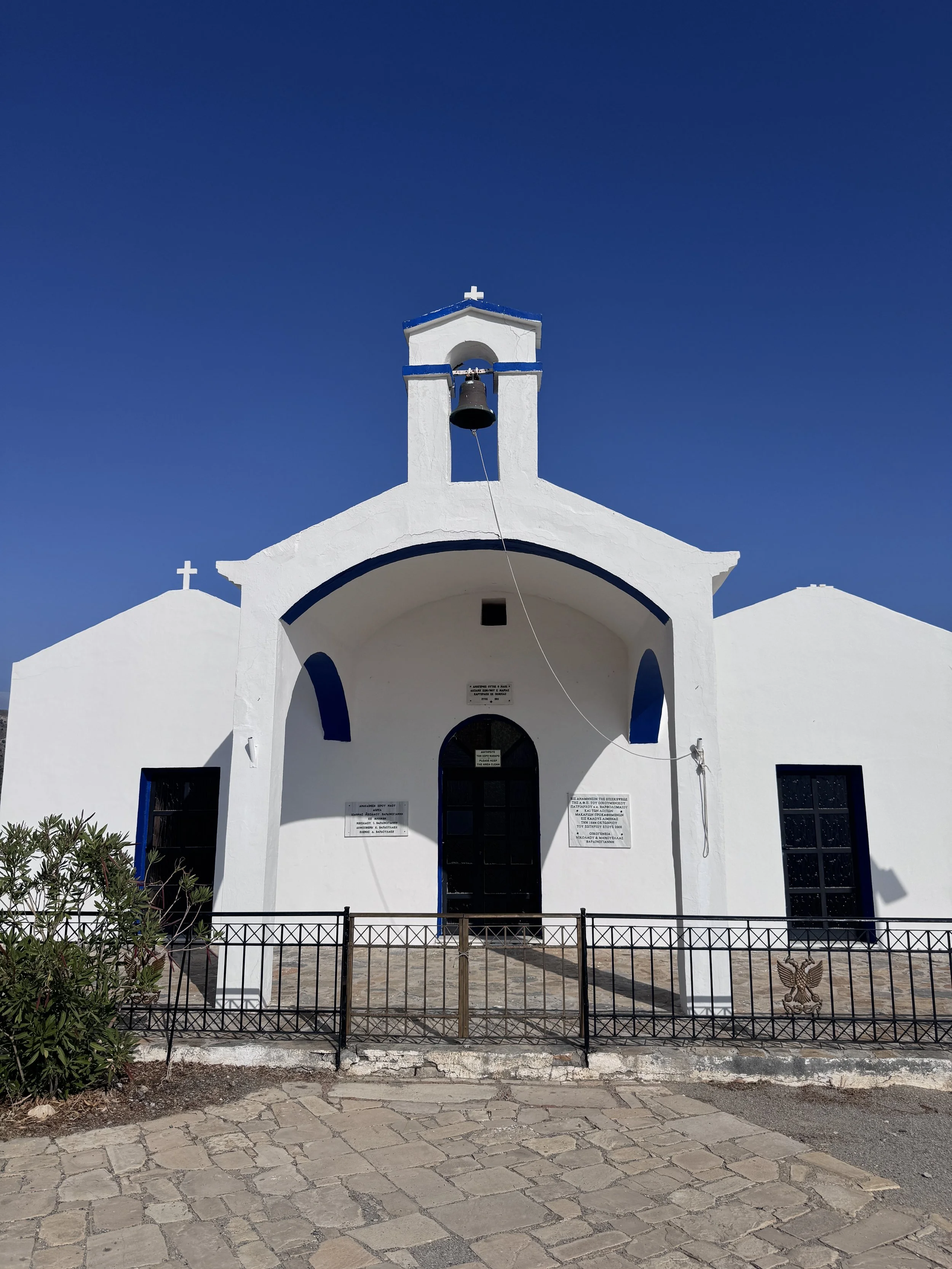 church on the hill above the harbor dedicated to Pauls time there