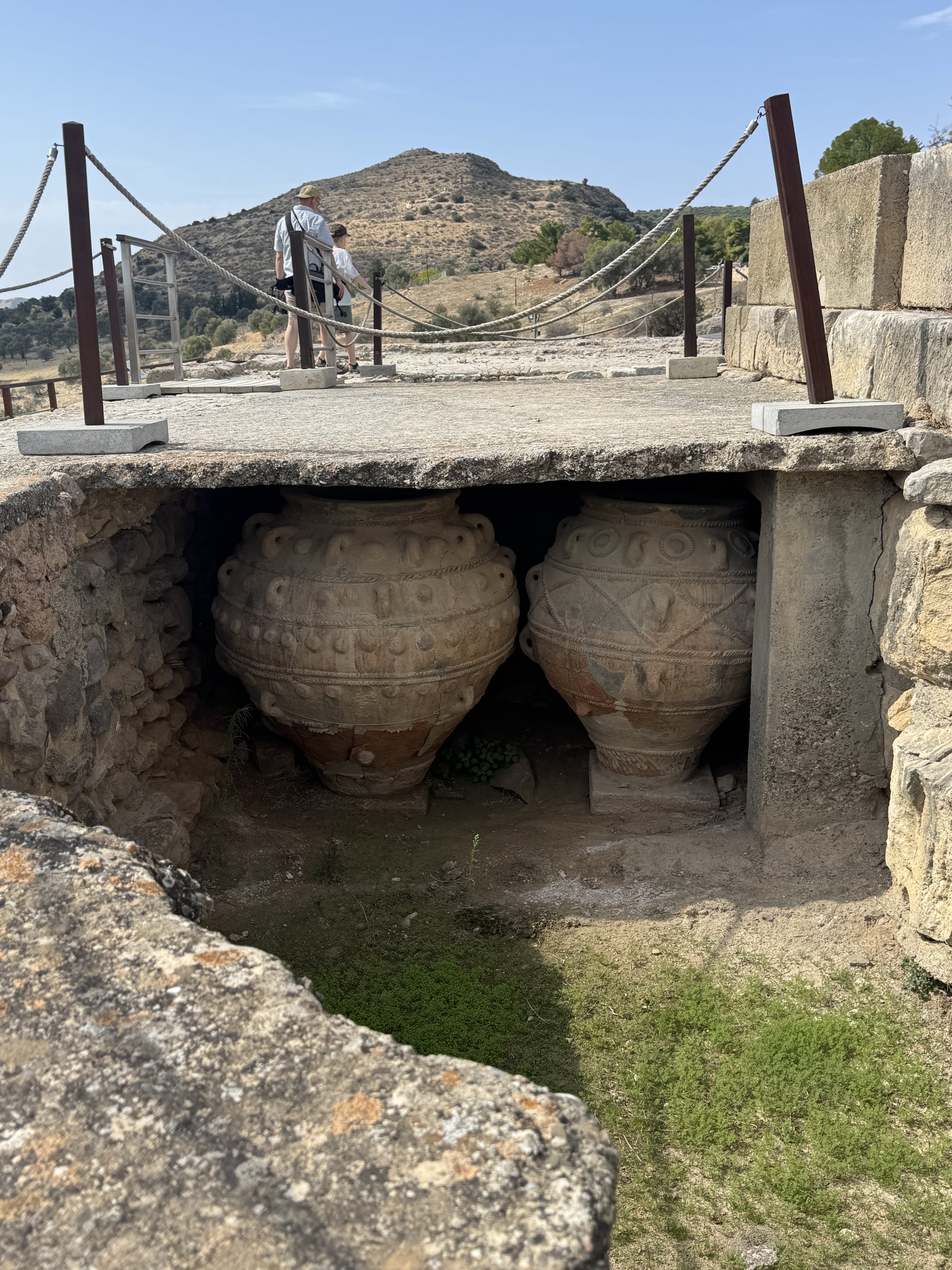 massive pithoi storage jars intact