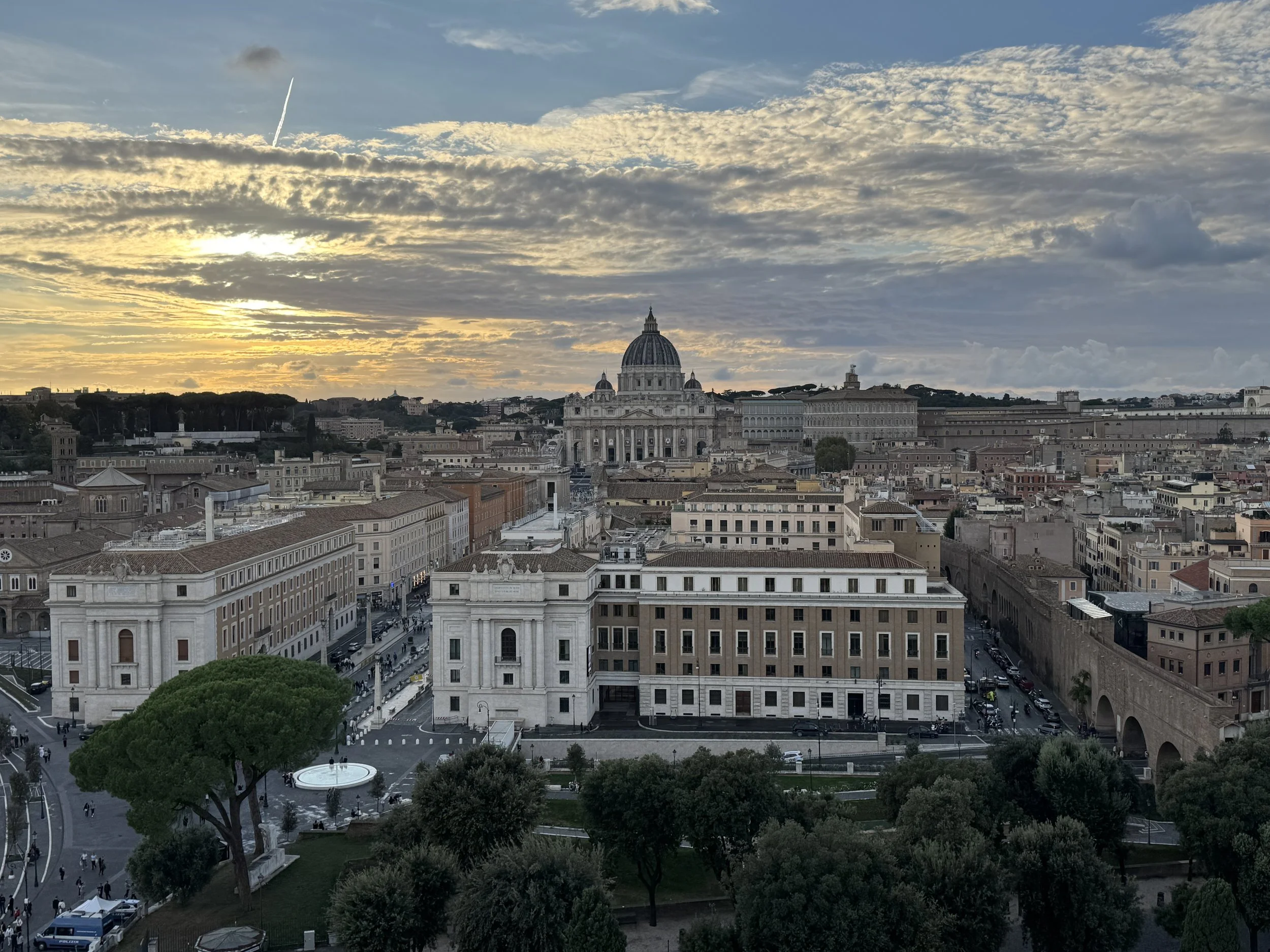 new of St Peter's from Castle S' Angelo