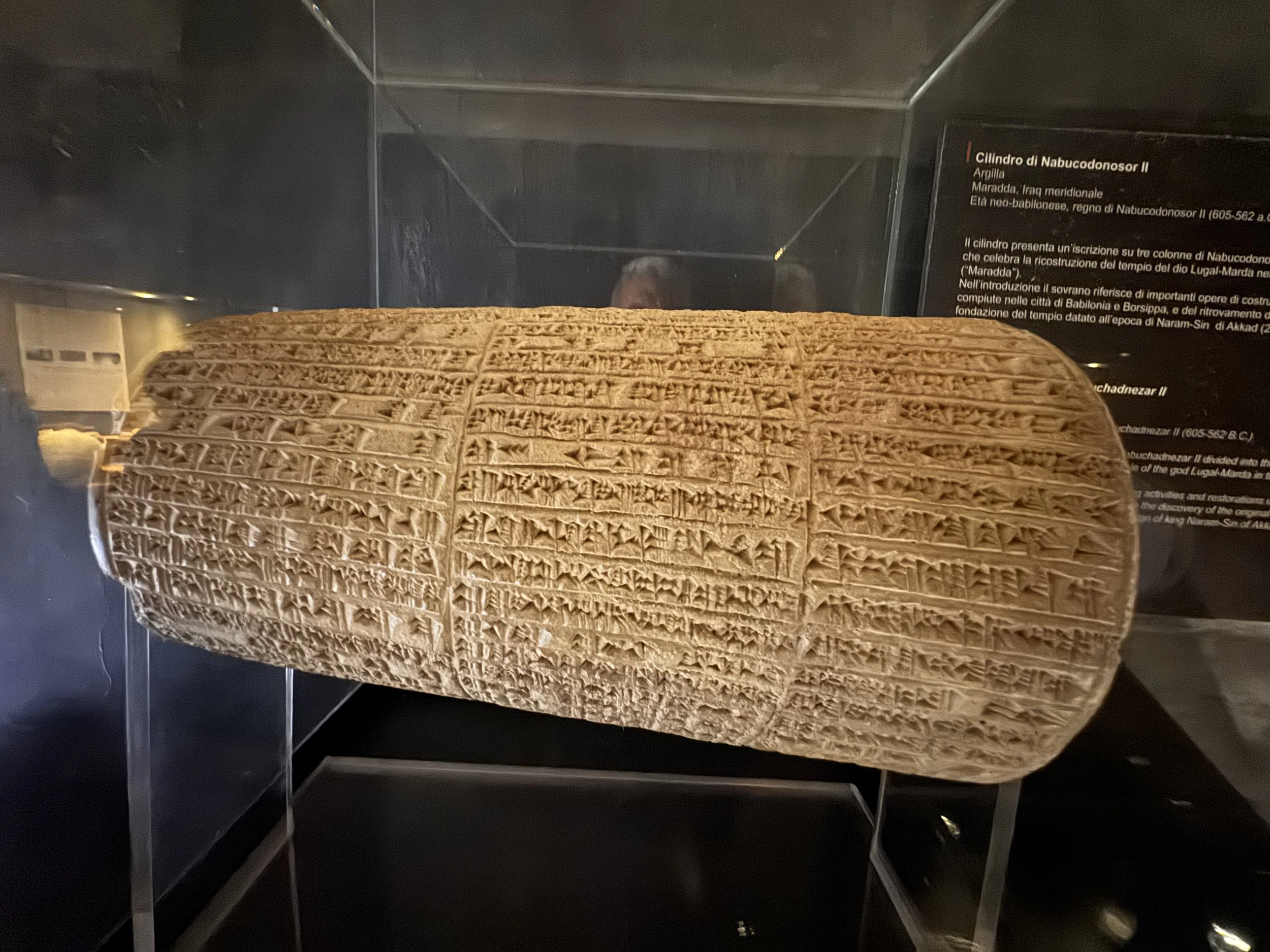 inscribed cylinder of Nebuchadnezzar II at the Vatican Museums