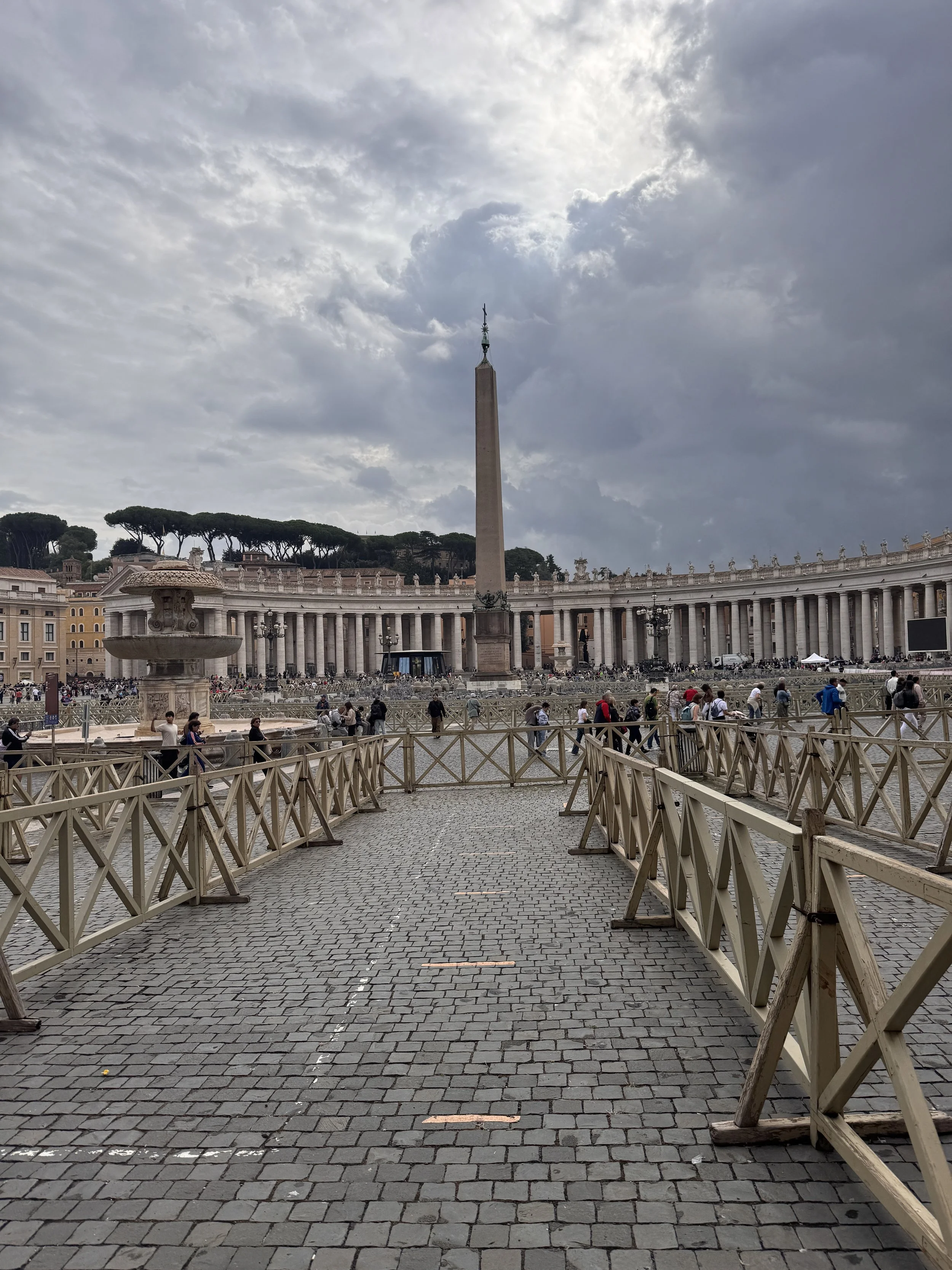 Entering St Peters square
