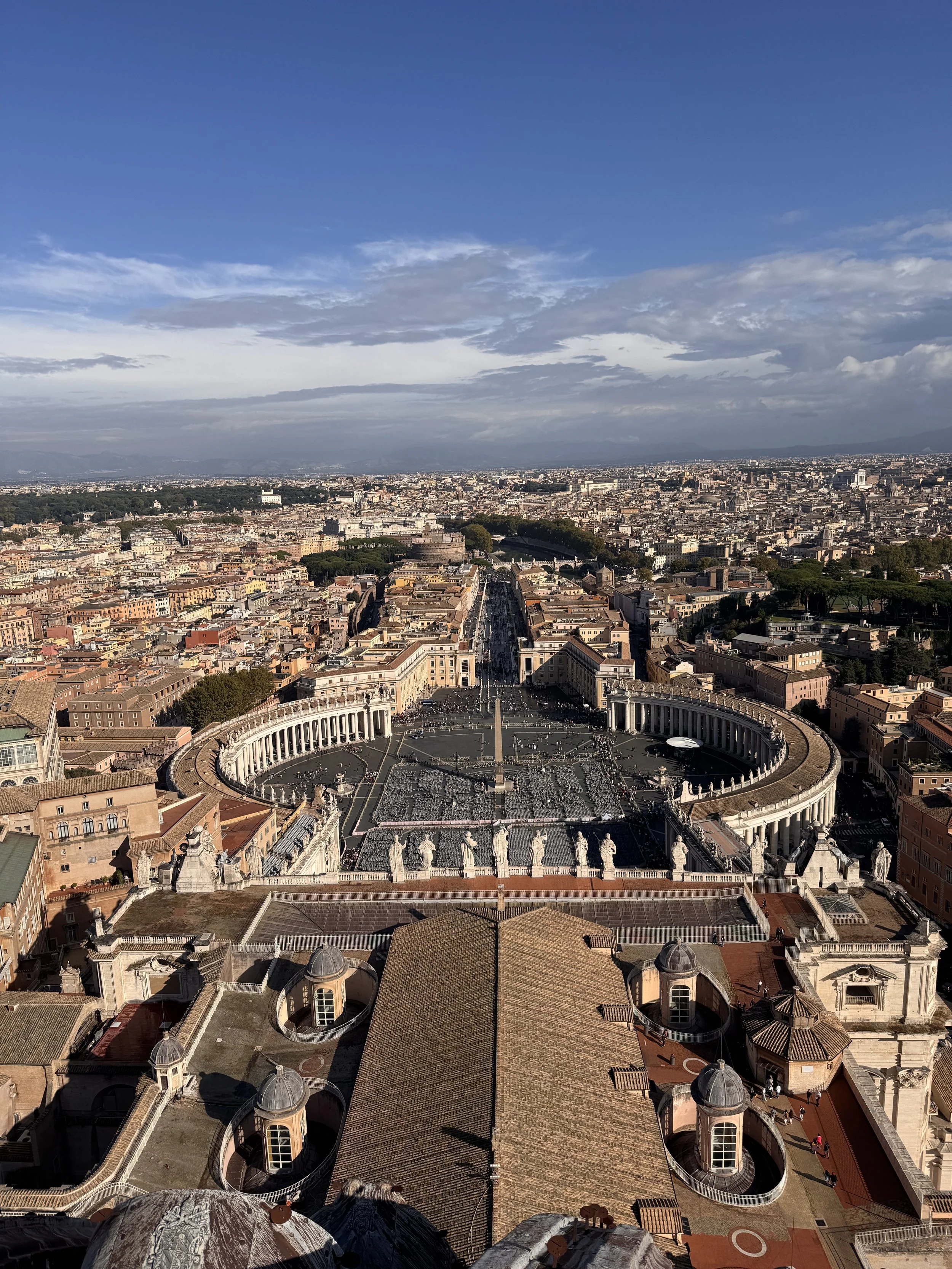 View from the top - after hundreds of steps!