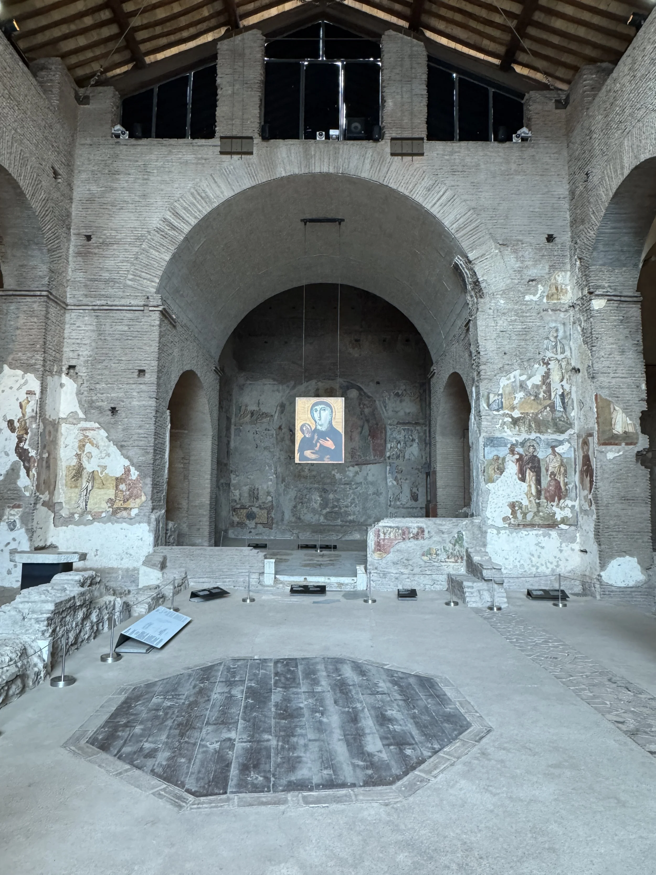 The nave of Santa Maria Antiqua in the forum